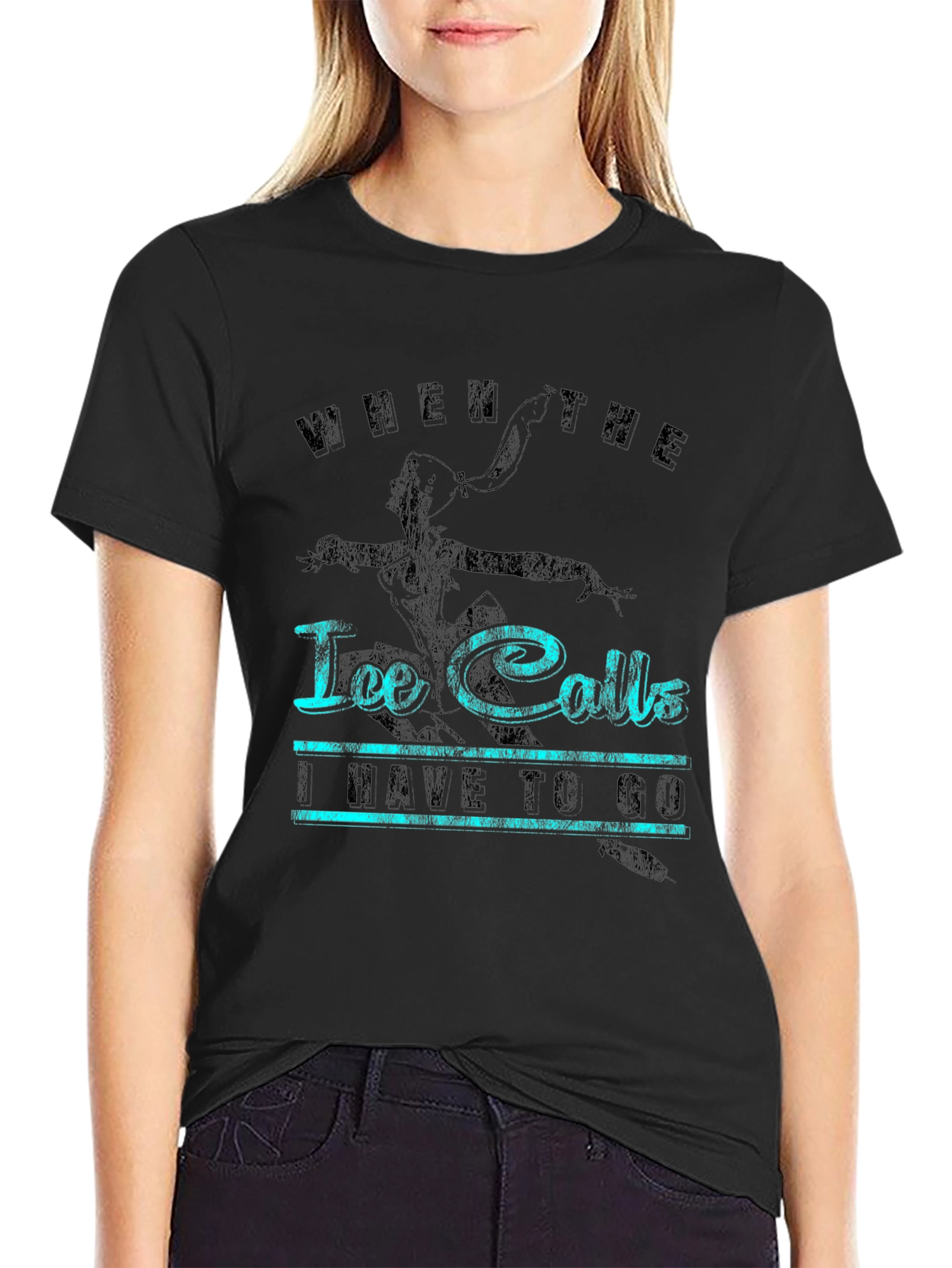 Ice Calls T-Shirt - Black Graphic Tee