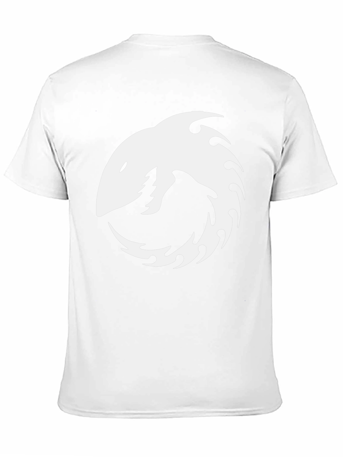 Shark Yin Yang Graphic Tee - Black Cotton T-Shirt
