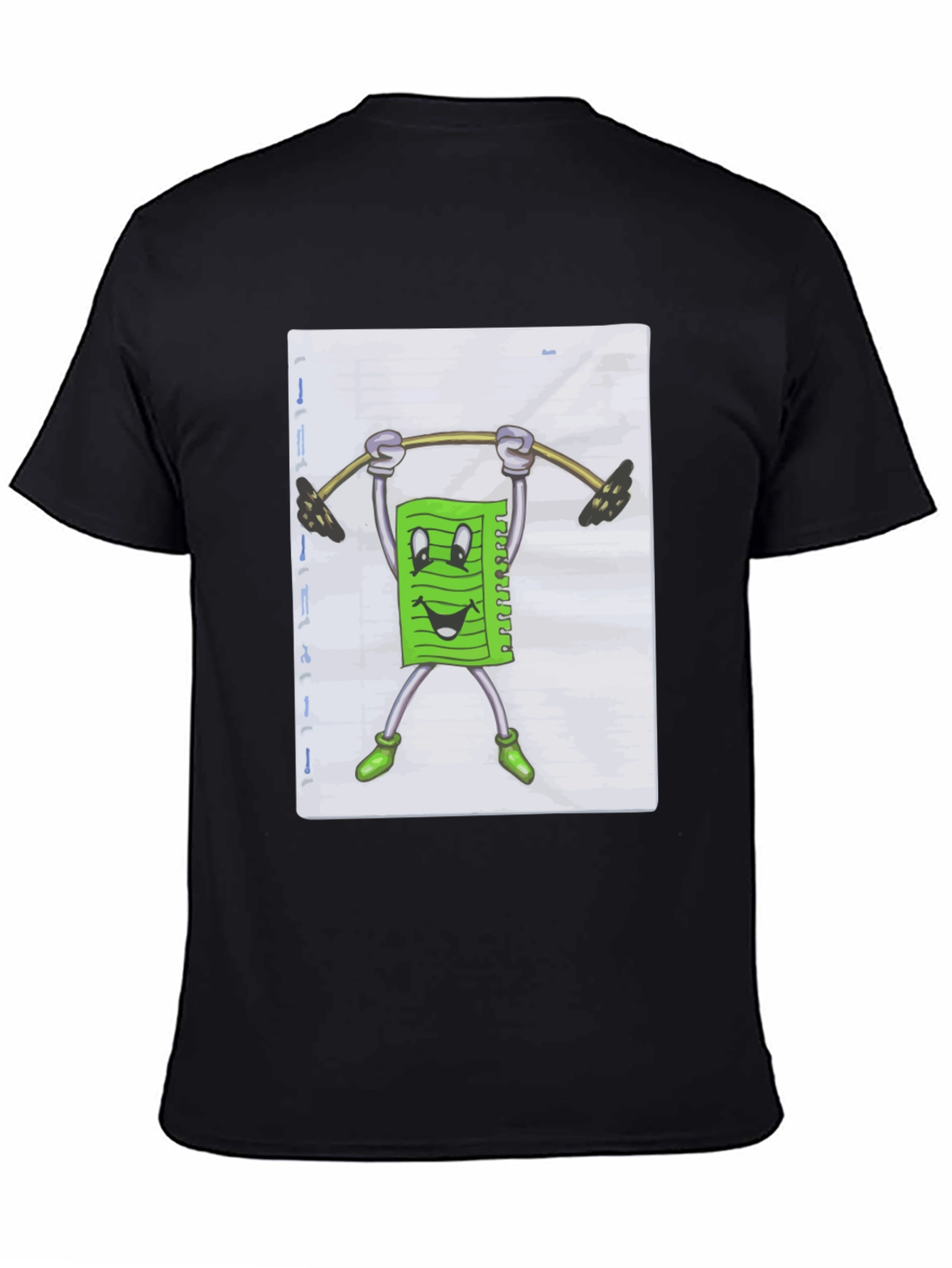 Funny Workout T-Shirt - Paper Lifting Weights