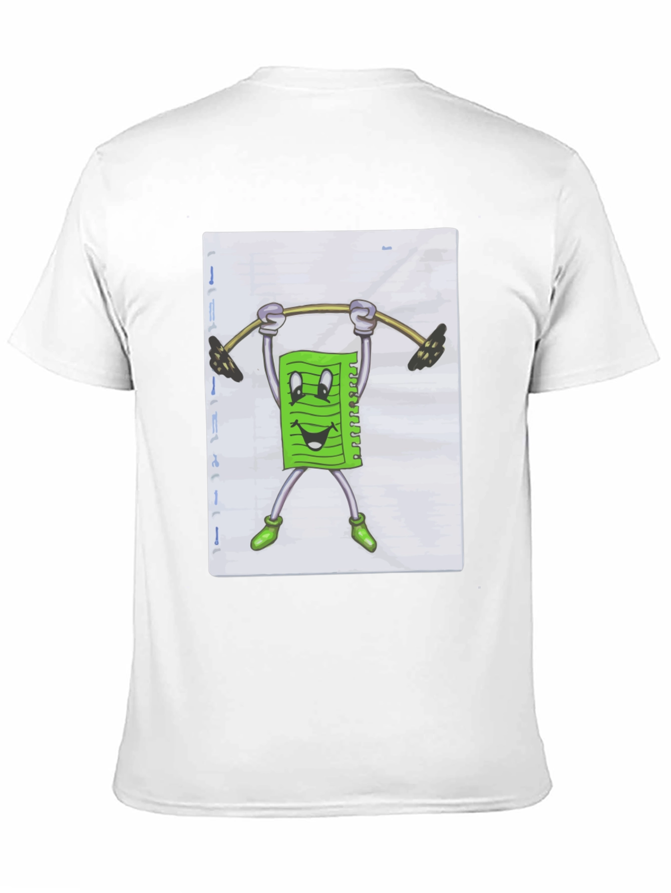 Funny Workout T-Shirt - Paper Lifting Weights