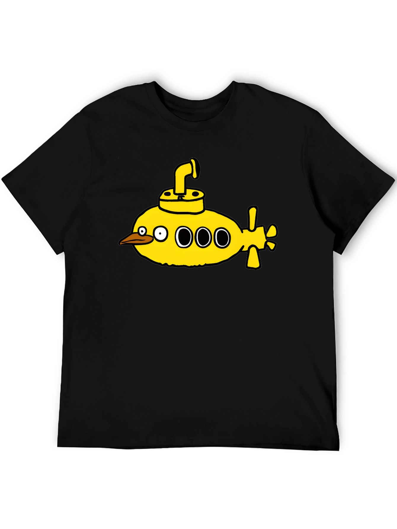 Yellow Submarine Bird T-Shirt - Quirky Graphic Tee