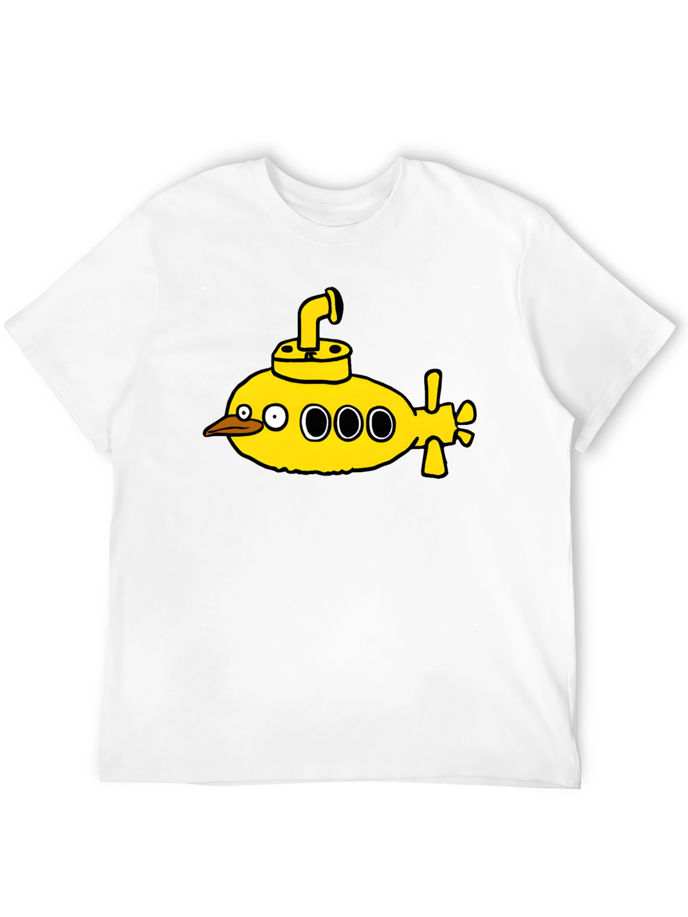 Yellow Submarine Bird T-Shirt - Quirky Graphic Tee
