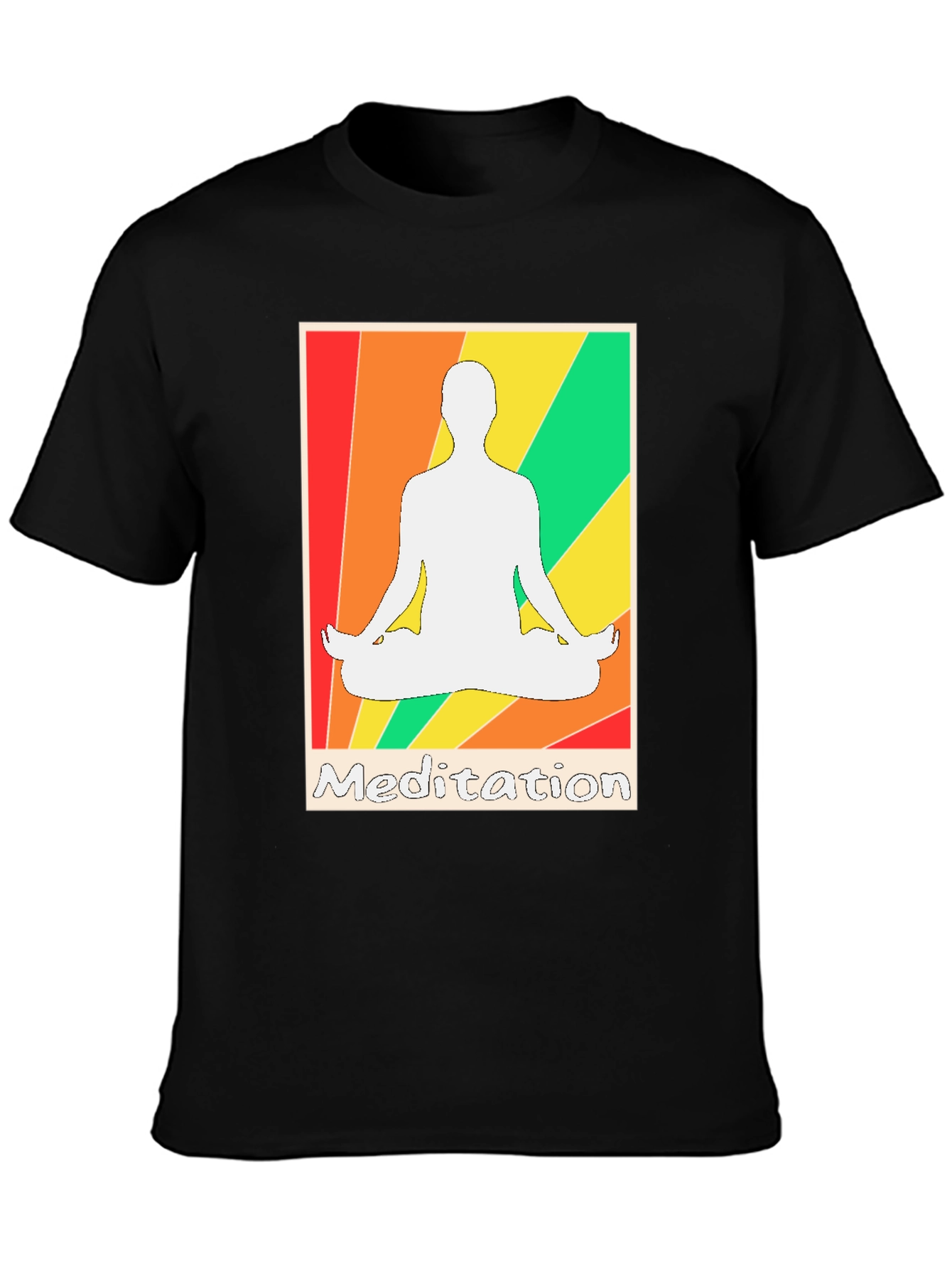 Meditation Graphic Tee - Zen Style T-Shirt