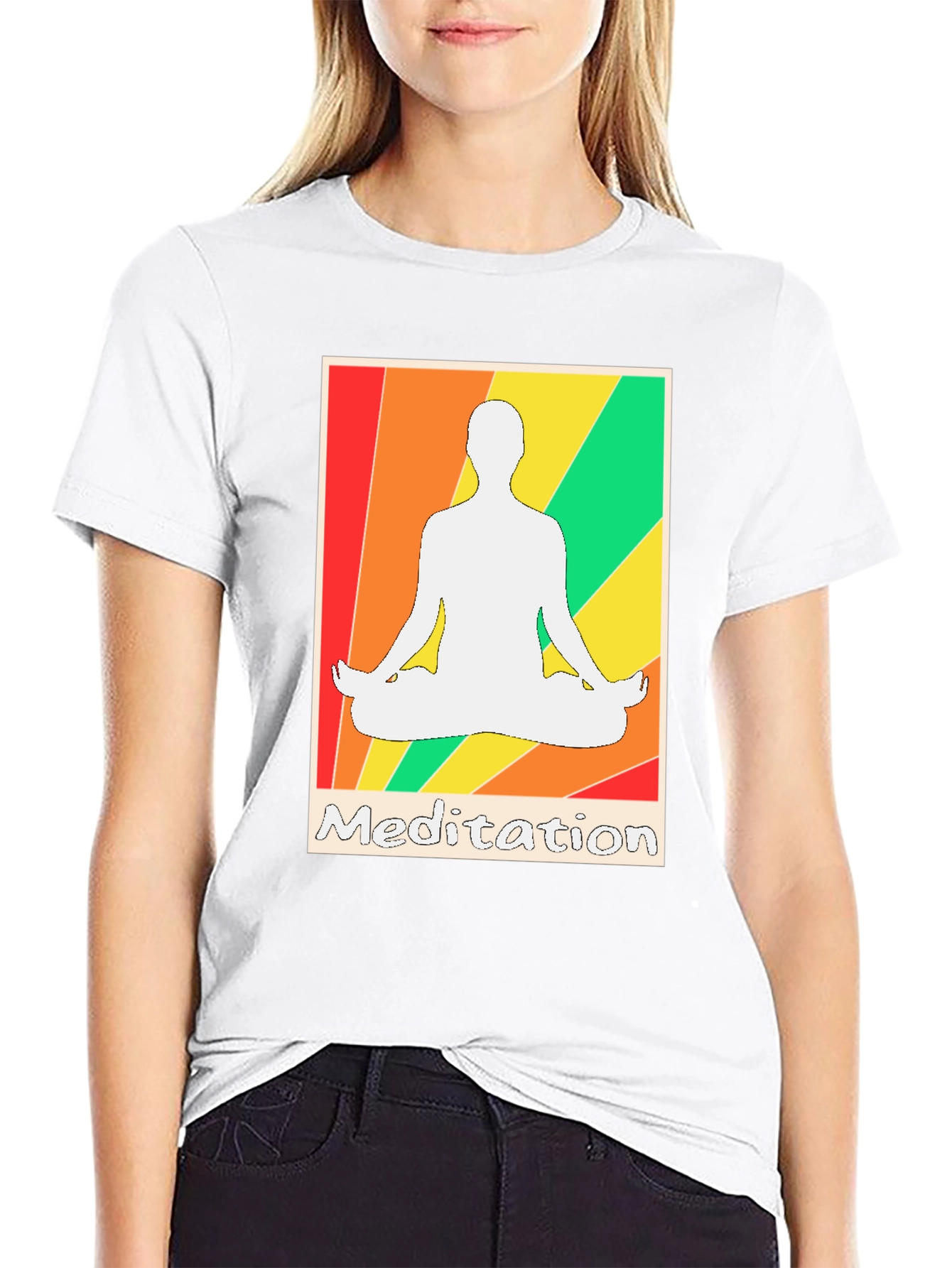 Meditation Graphic Tee - Zen Style T-Shirt