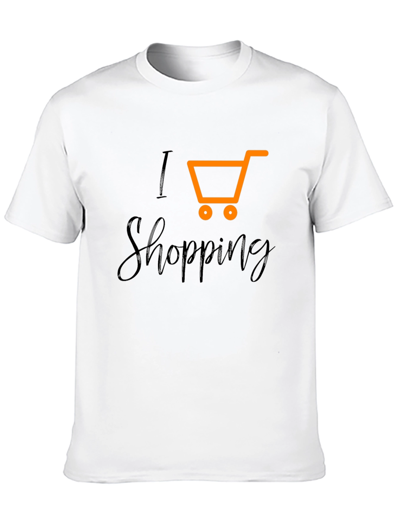 I Love Shopping Black T-Shirt