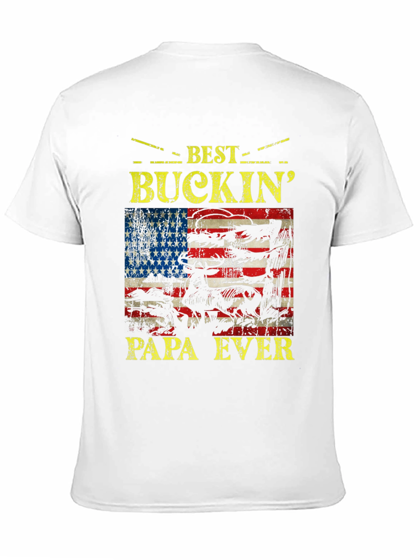 Best Buckin Papa Ever Graphic T-Shirt