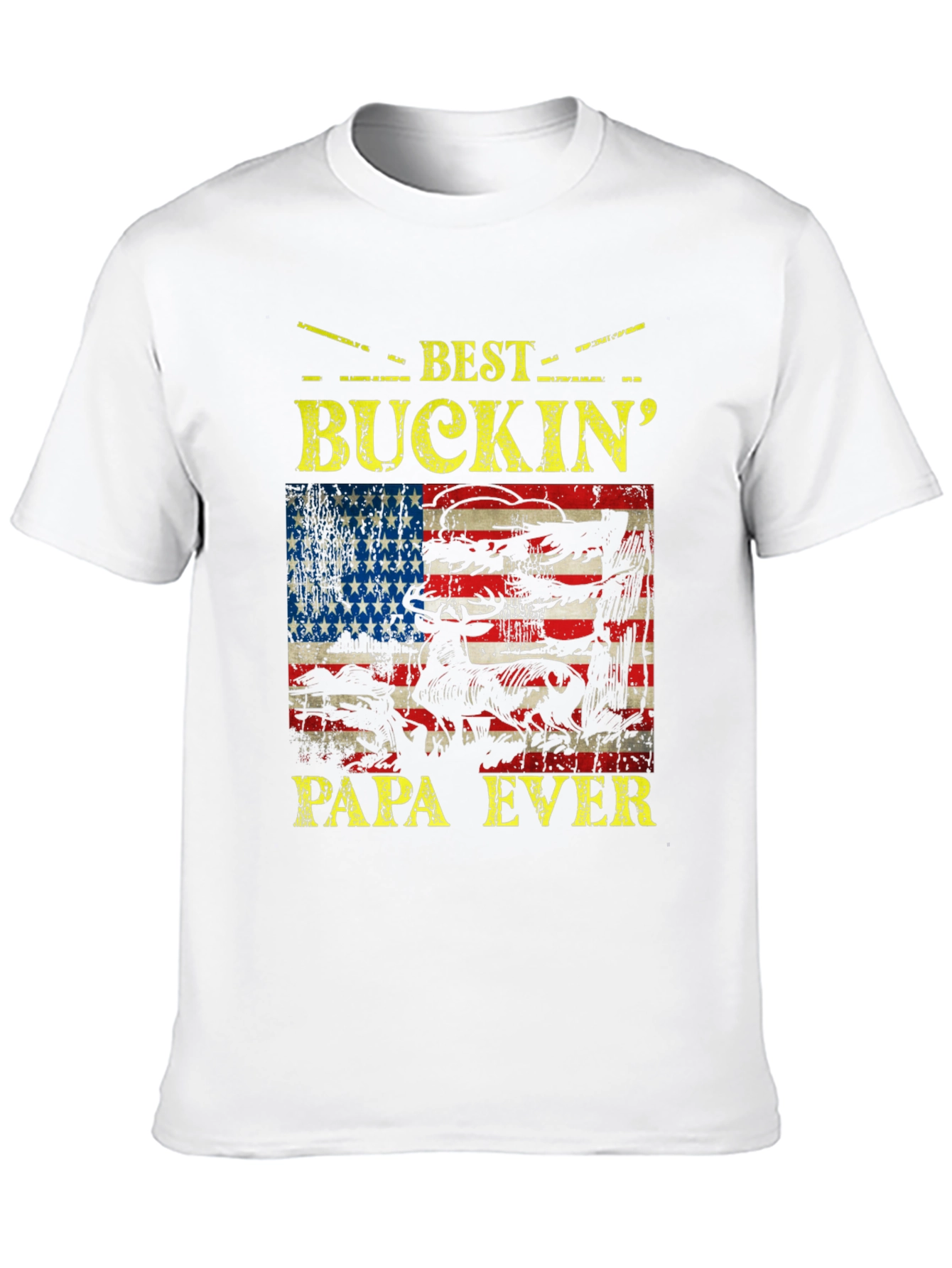 Best Buckin Papa Ever Graphic T-Shirt