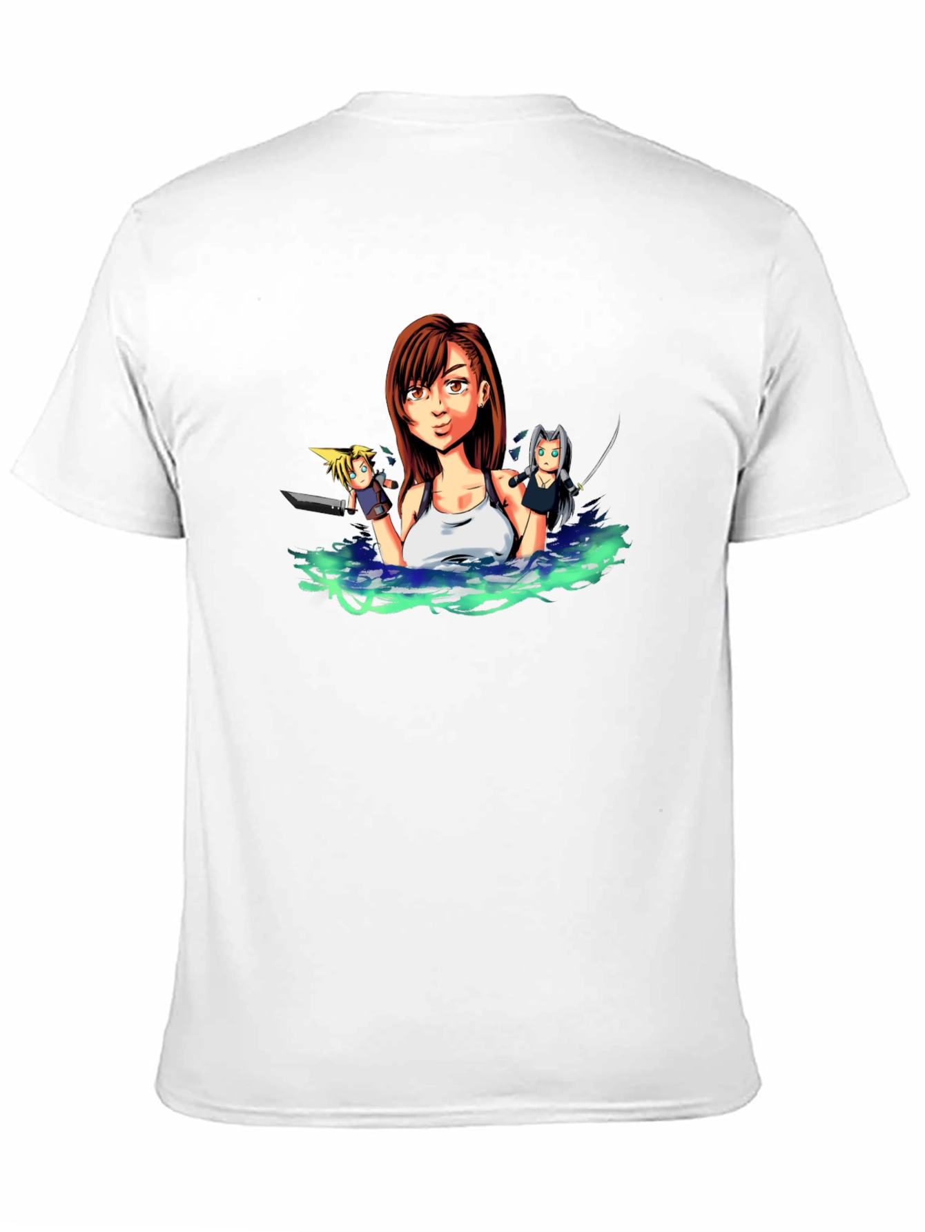 Final Fantasy VII Tifa Anime Black T-Shirt