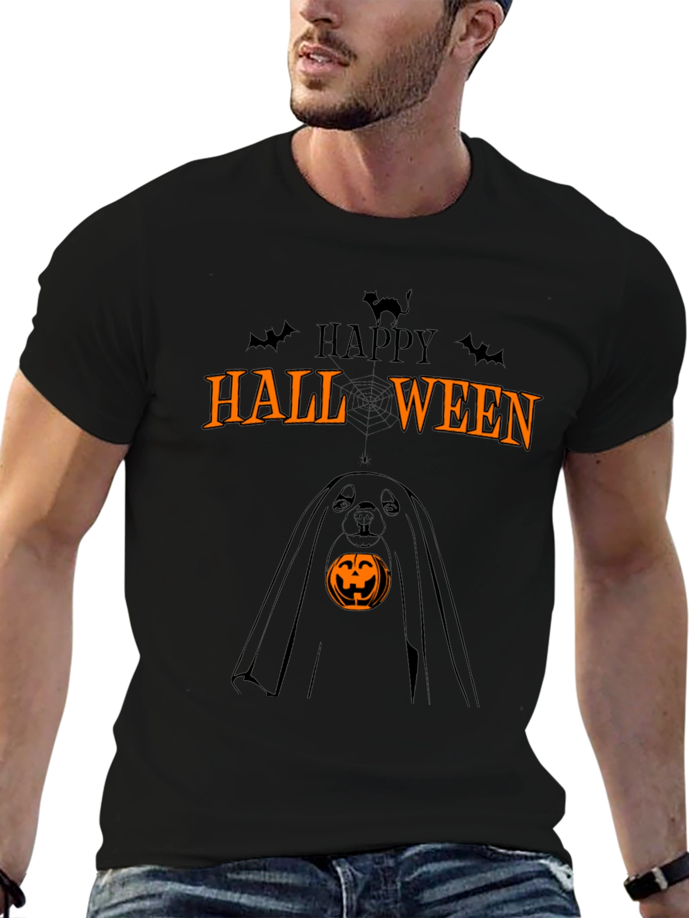 Halloween Dog Ghost T-Shirt