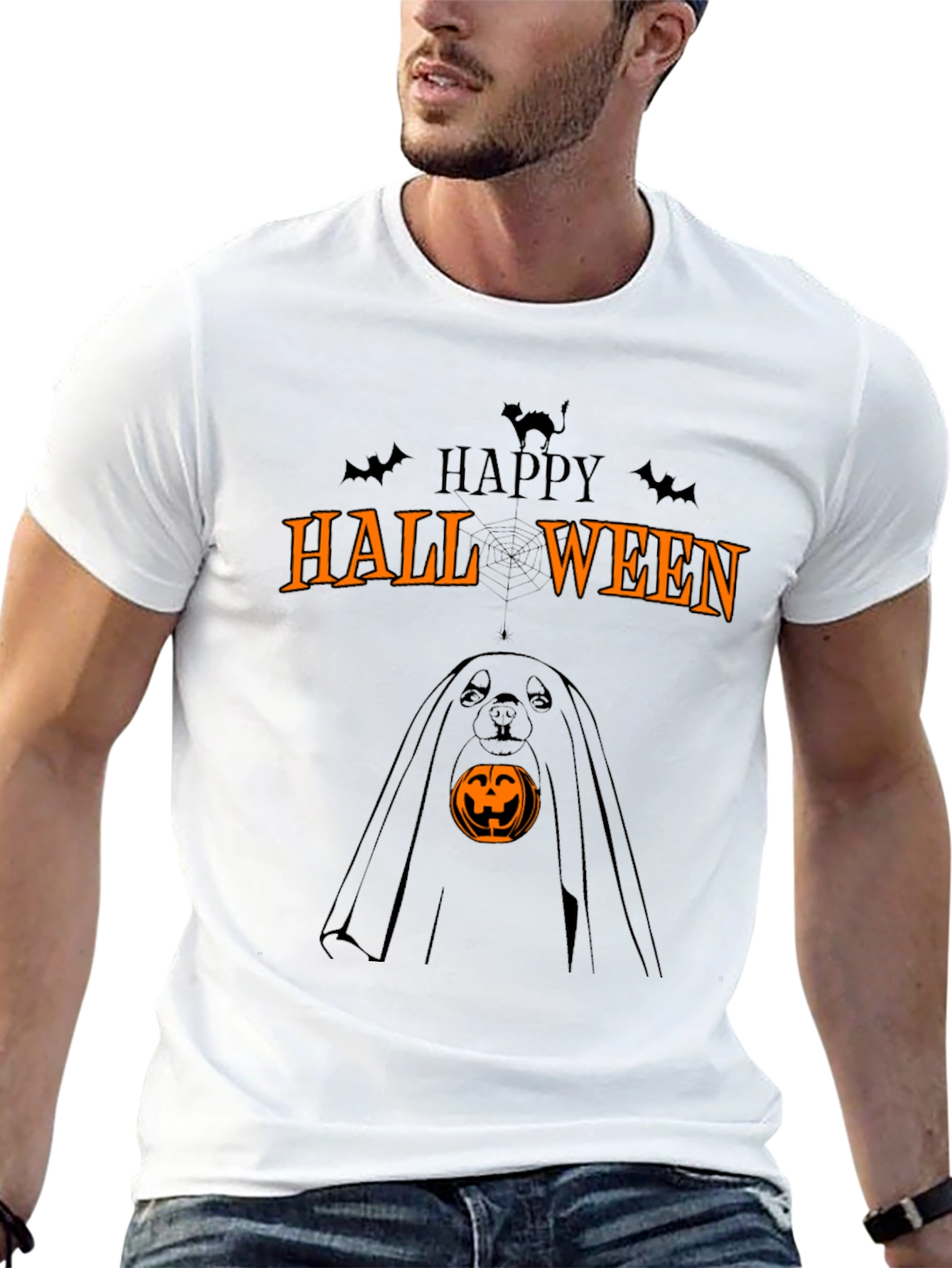 Halloween Dog Ghost T-Shirt