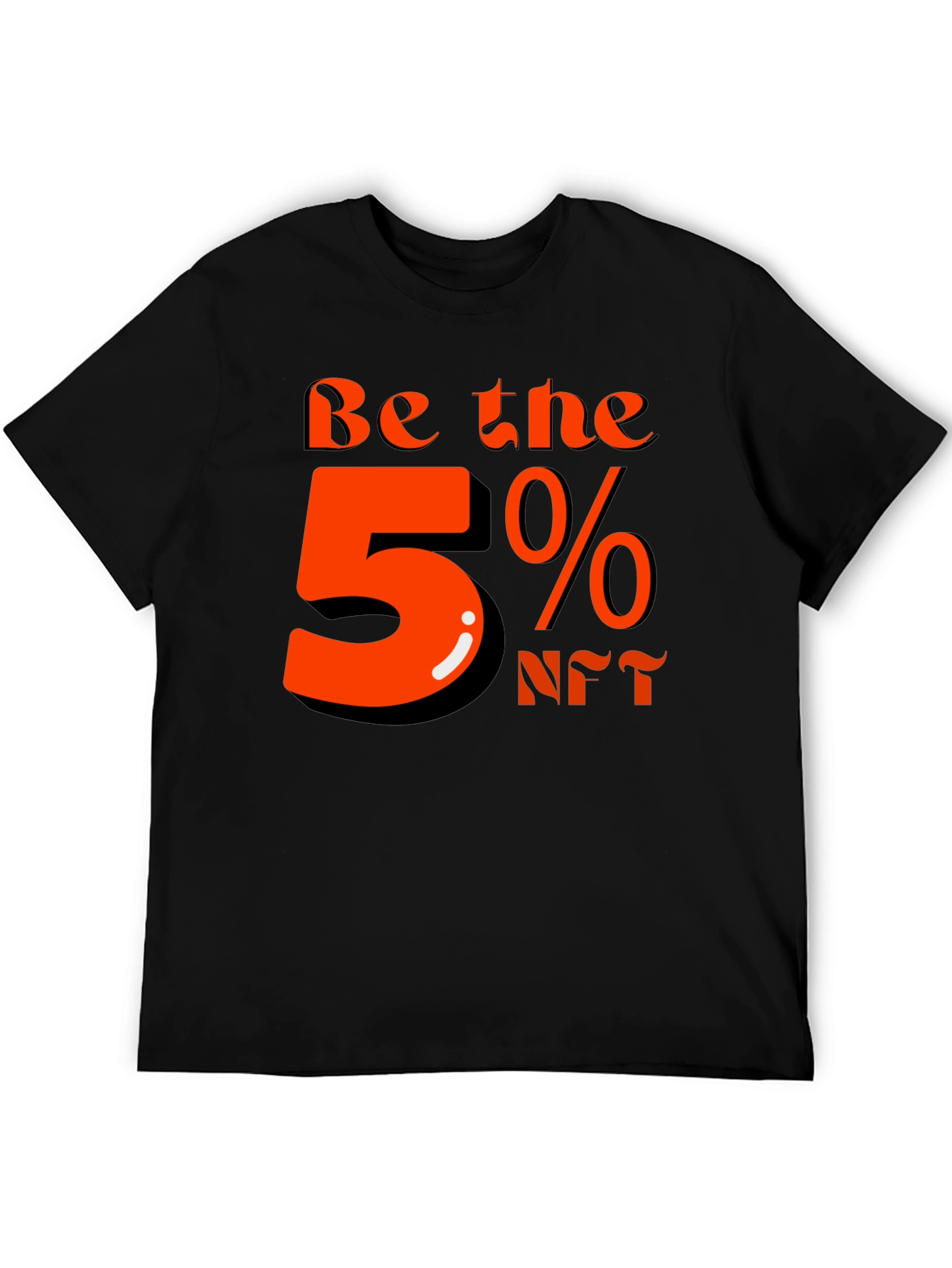Be the 5% NFT Graphic T-Shirt - Black
