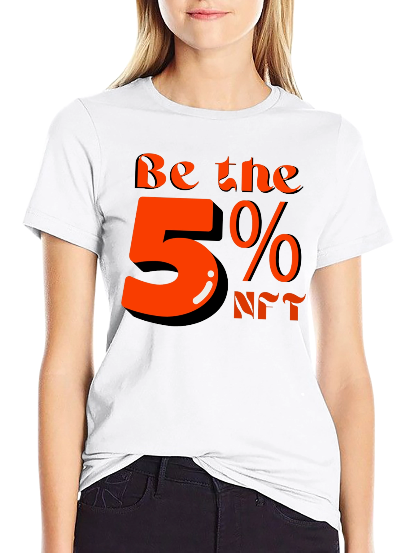 Be the 5% NFT Graphic T-Shirt - Black