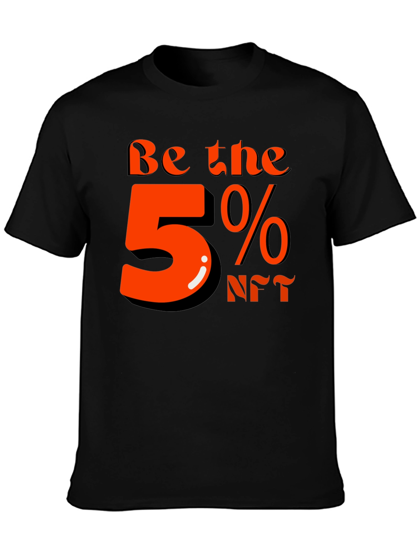 Be the 5% NFT Graphic T-Shirt - Black