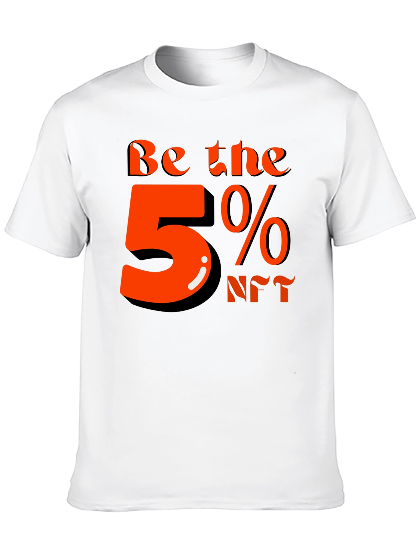 Be the 5% NFT Graphic T-Shirt - Black