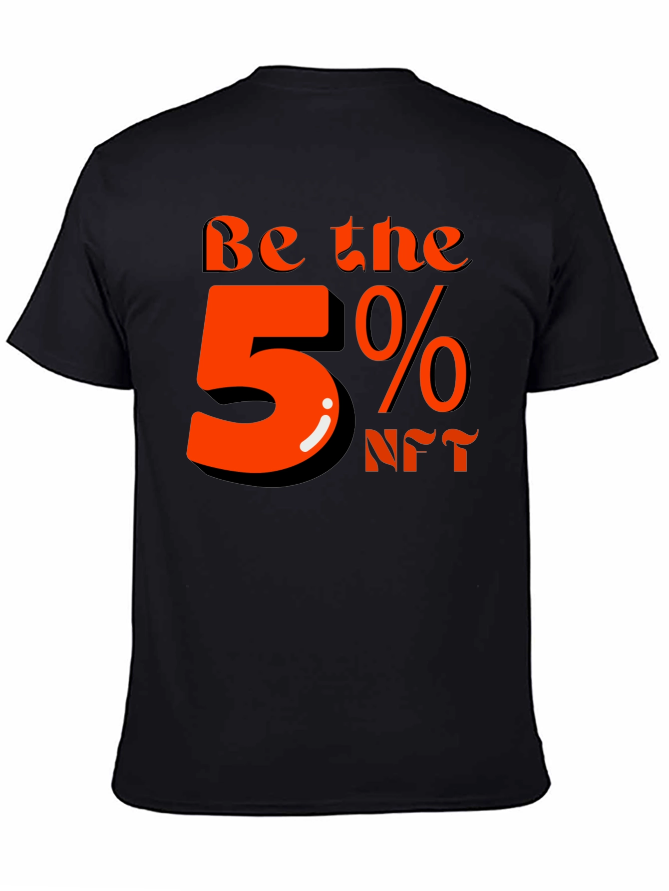 Be the 5% NFT Graphic T-Shirt - Black