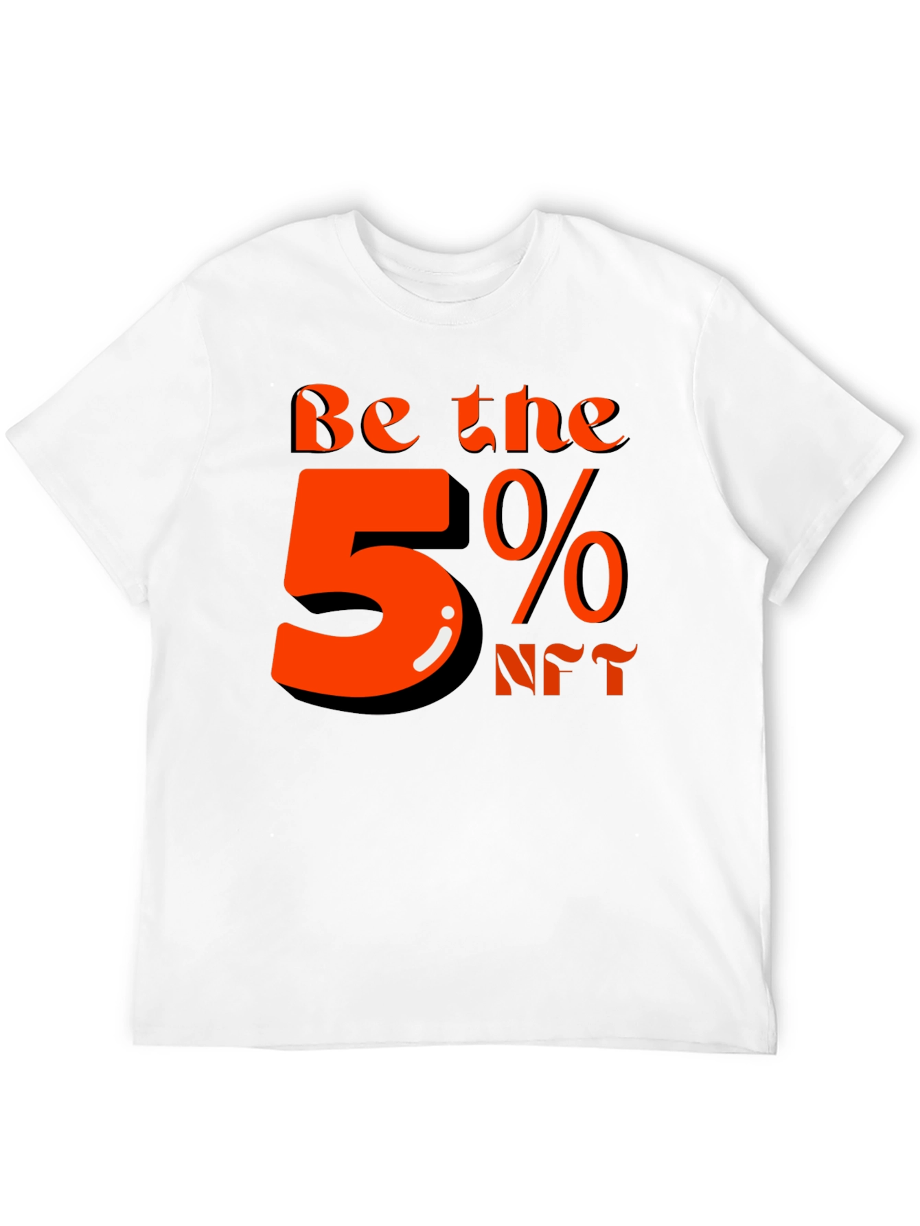 Be the 5% NFT Graphic T-Shirt - Black