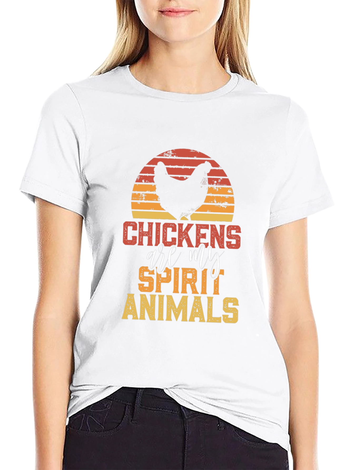 Chicken Spirit Animal T-Shirt | Funny Graphic Tee