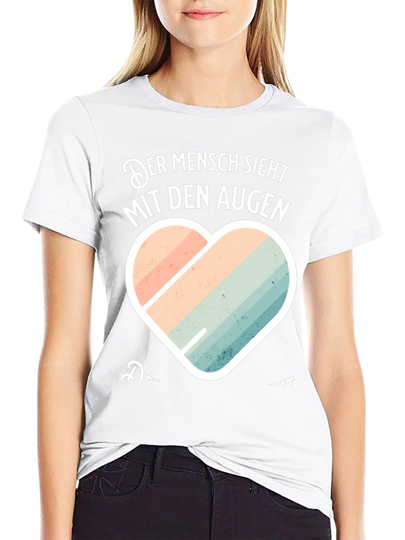 Mens Der Mensch Sieht Mit Den Augen Graphic Tee