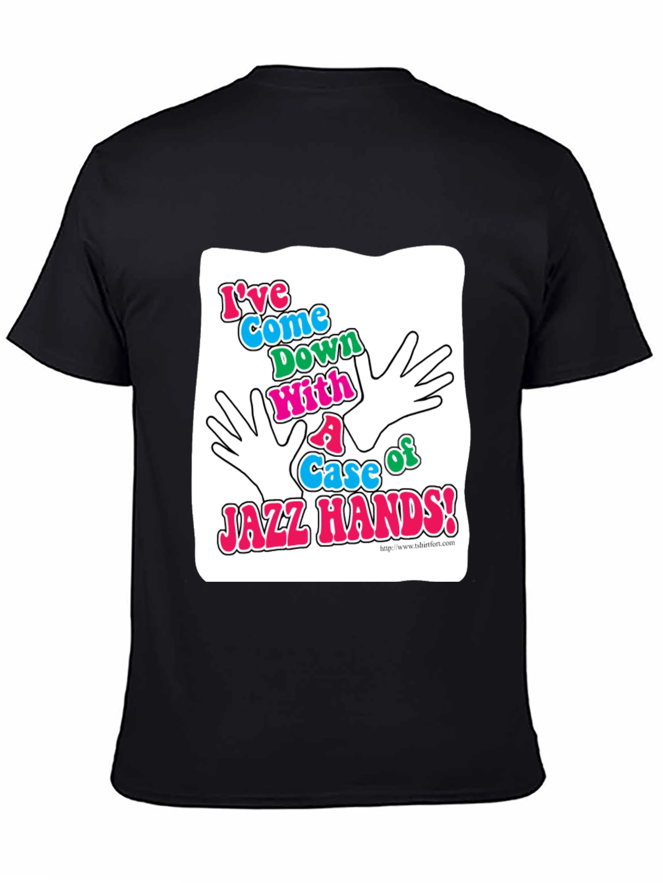 Jazz Hands Graphic T-Shirt - Black Cotton Tee