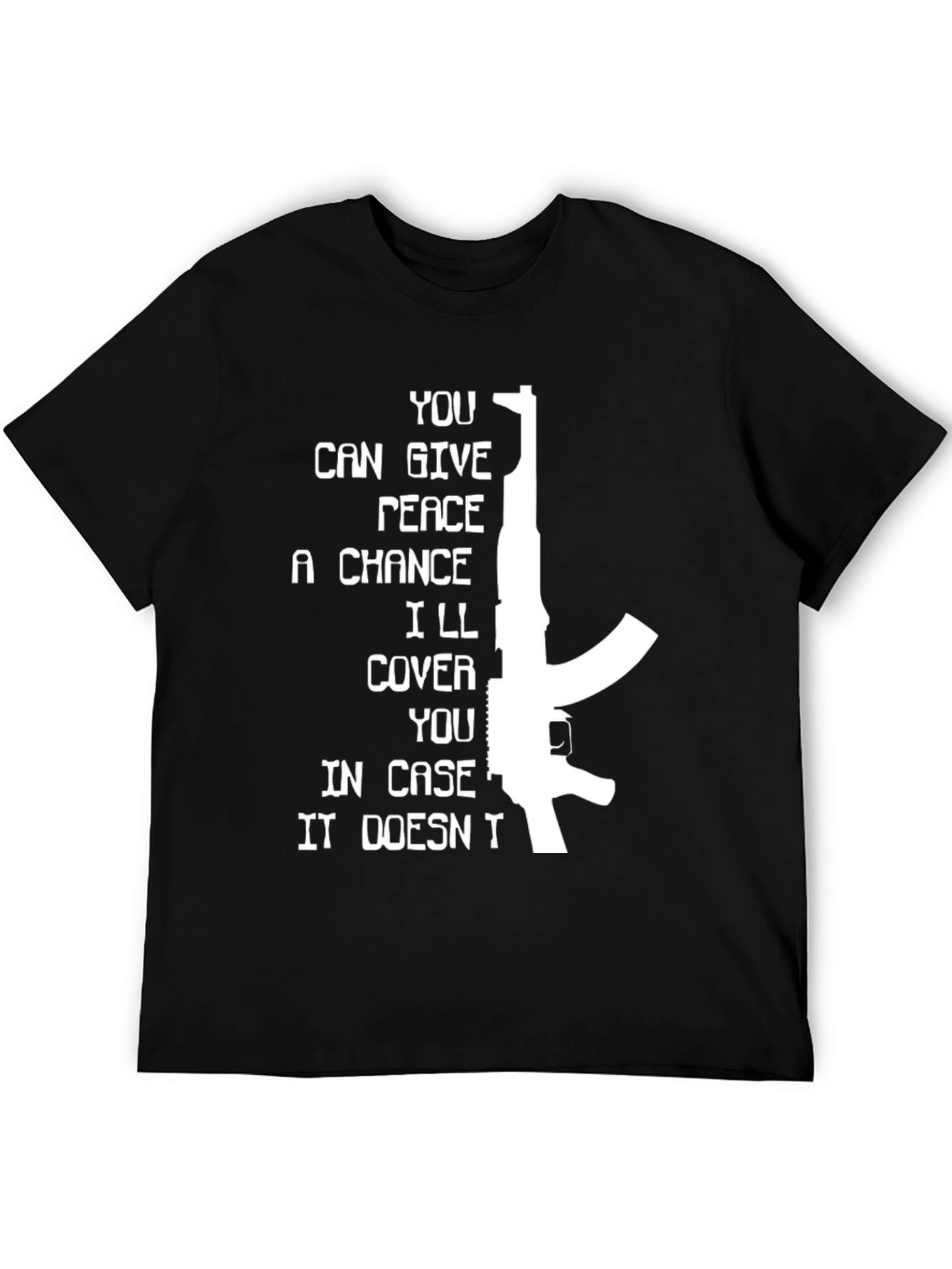 Give Peace a Chance Mens Graphic T-Shirt