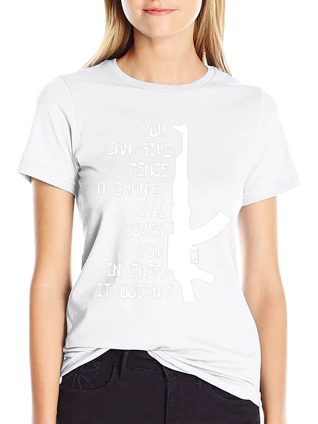 Give Peace a Chance Mens Graphic T-Shirt