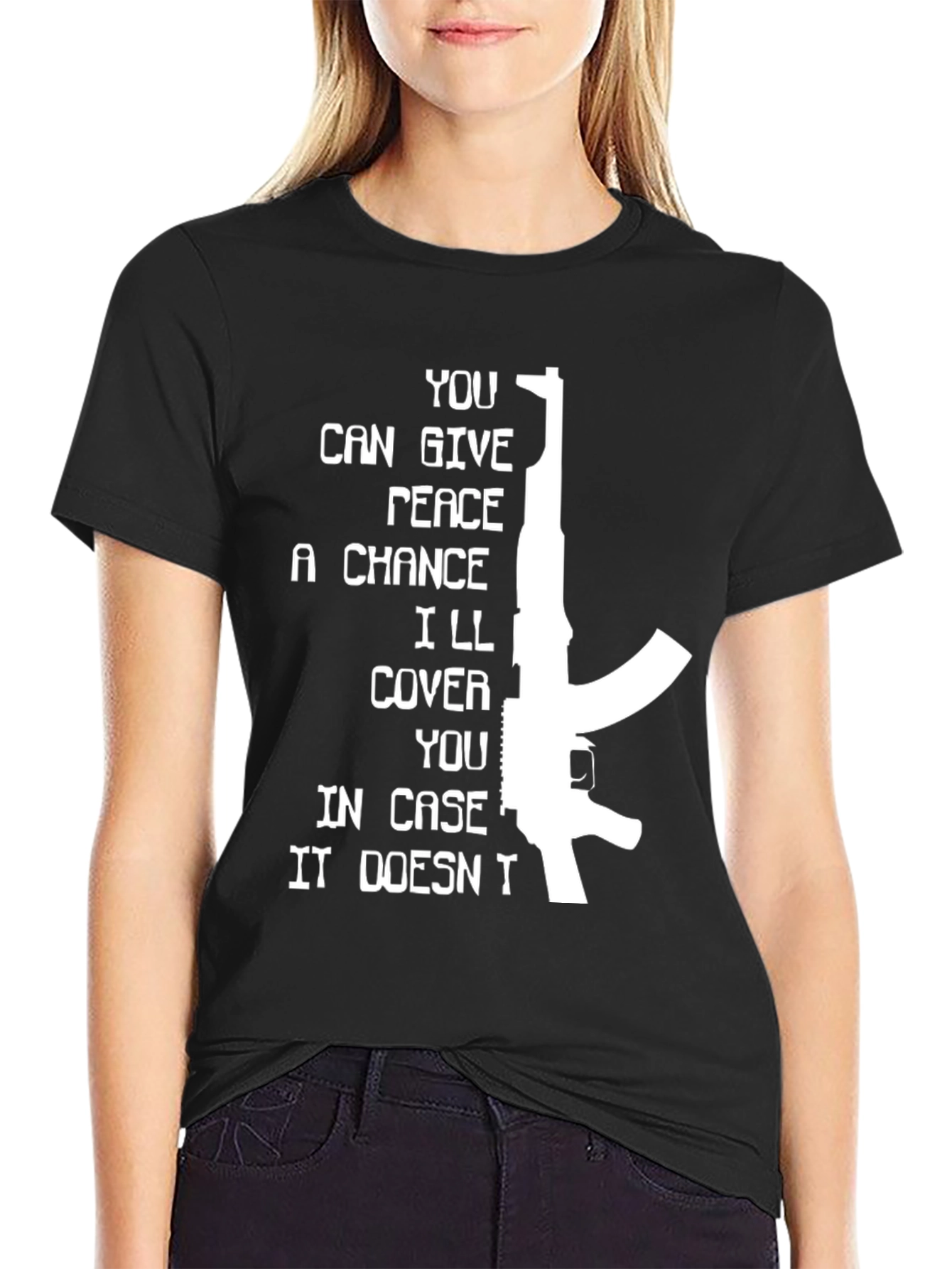 Give Peace a Chance Mens Graphic T-Shirt
