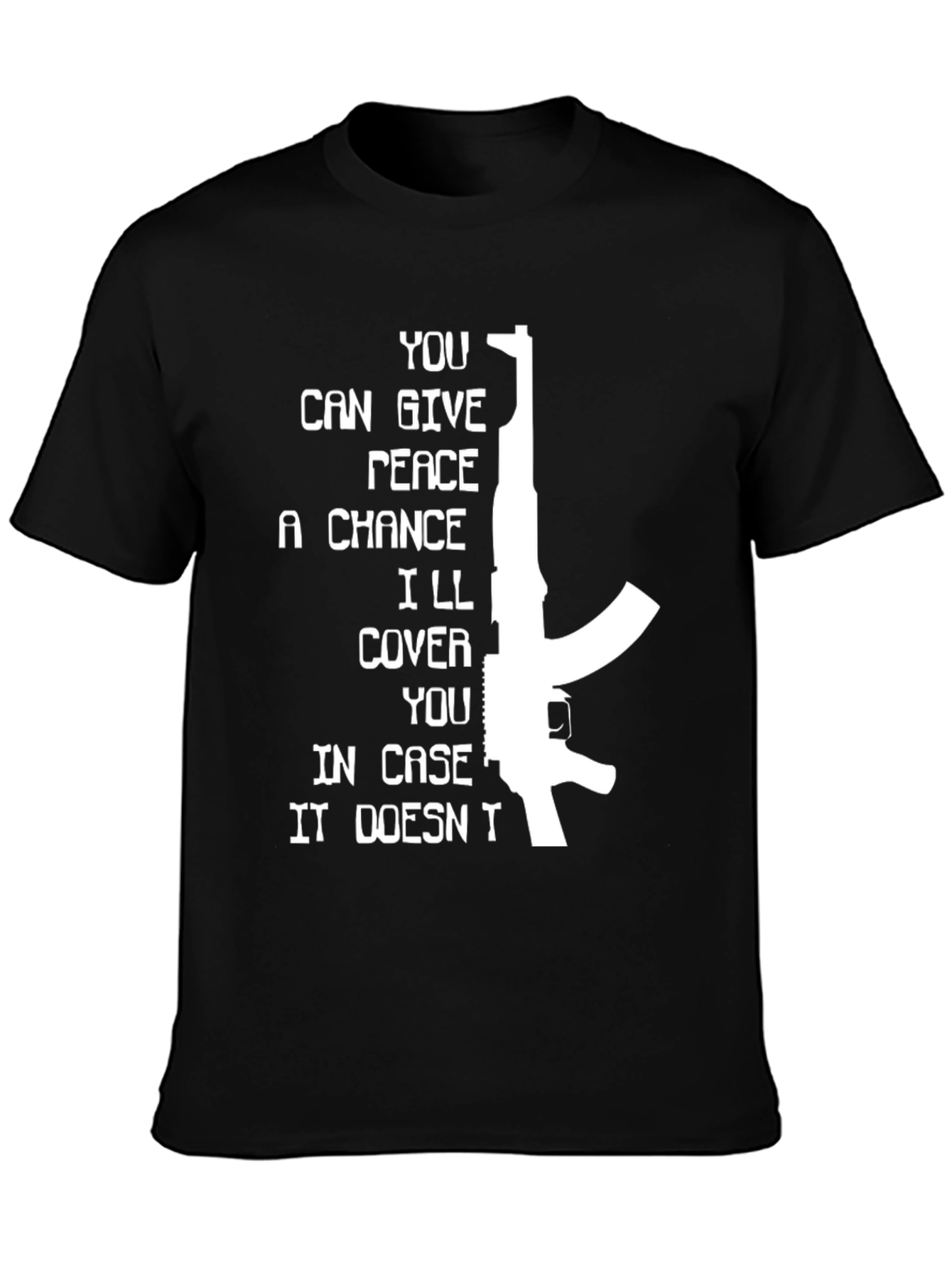 Give Peace a Chance Mens Graphic T-Shirt