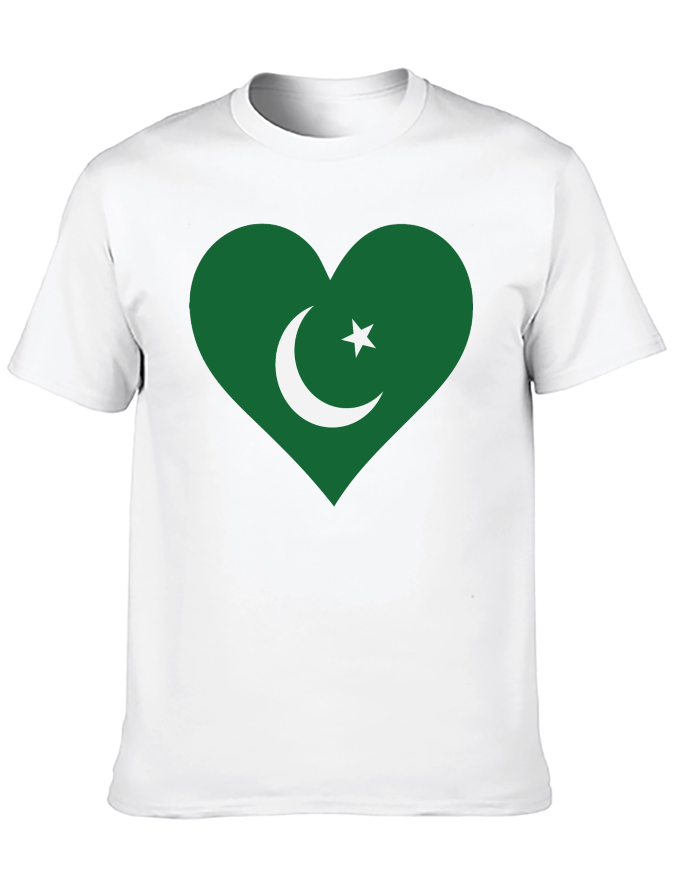 Pakistan Flag Heart T-Shirt - Show Your Patriotism!