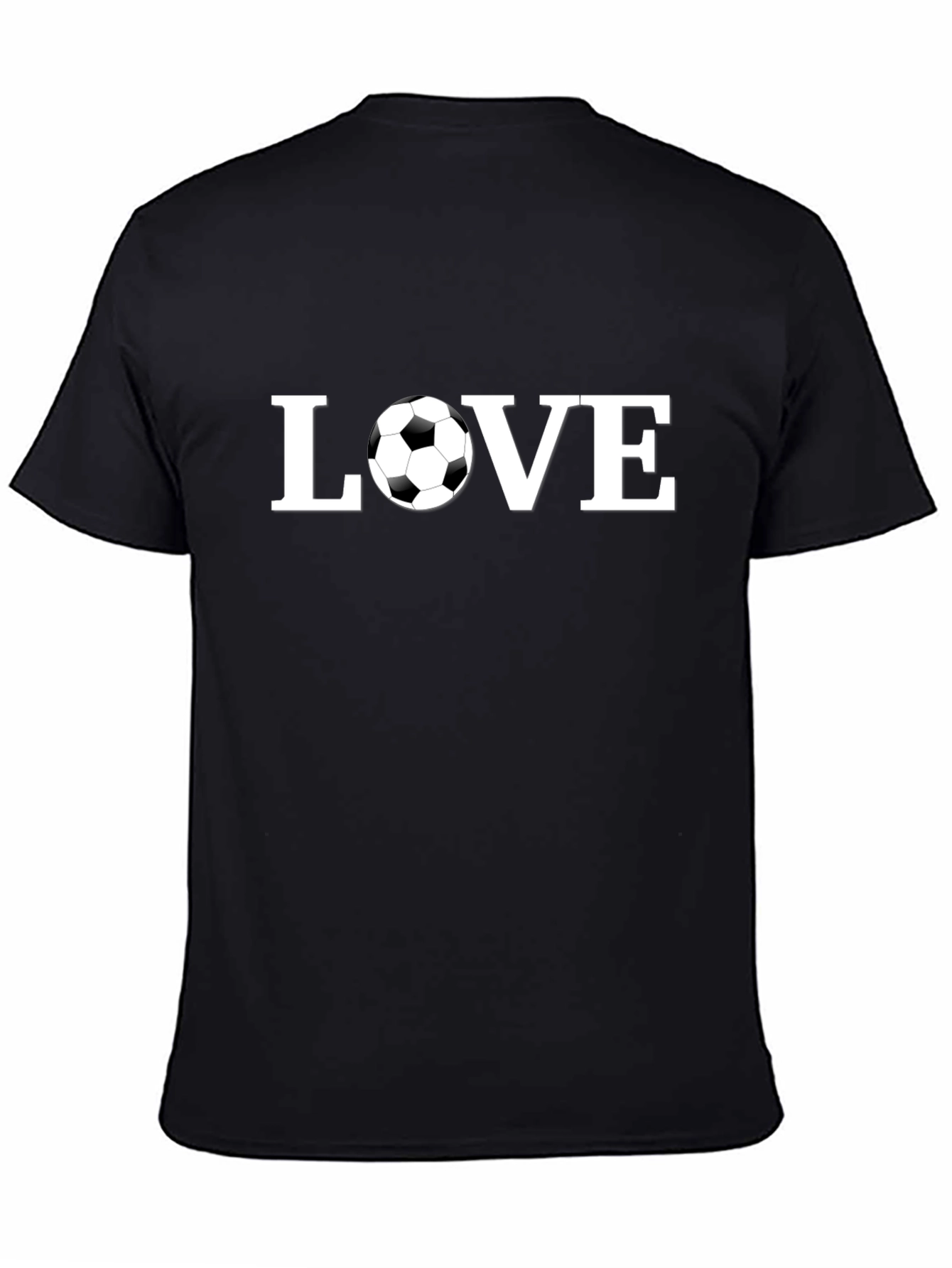 Love Soccer Black T-Shirt
