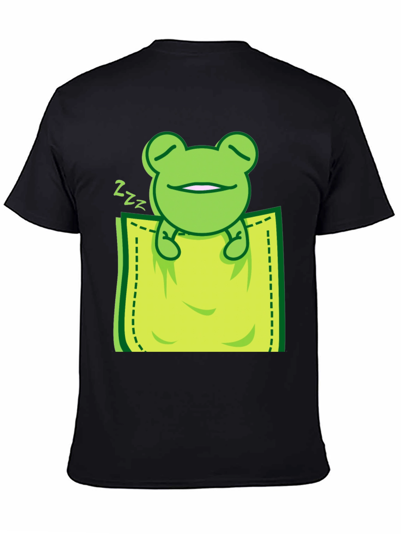 Sleeping Frog Pocket T-Shirt - Cute & Comfy