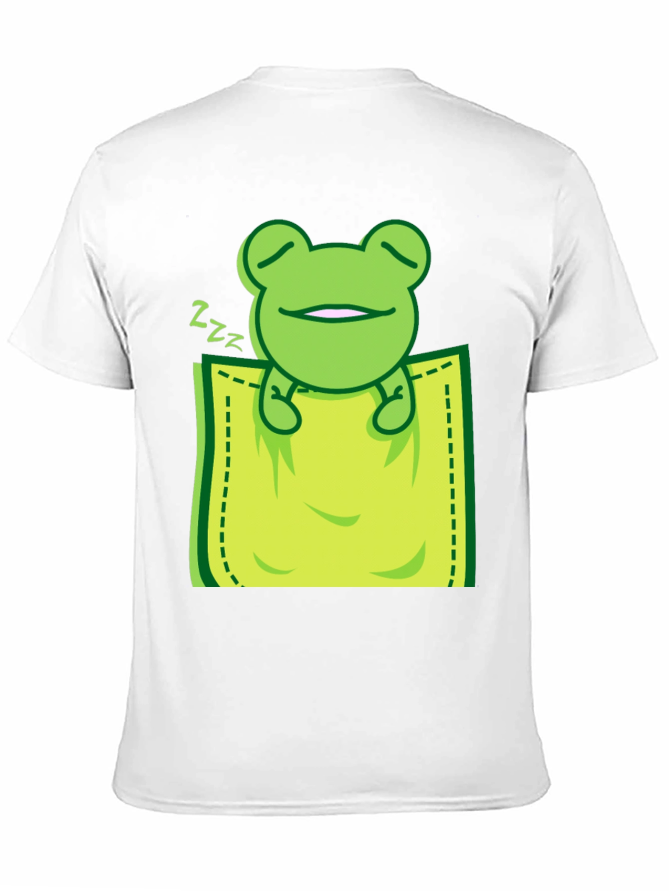 Sleeping Frog Pocket T-Shirt - Cute & Comfy