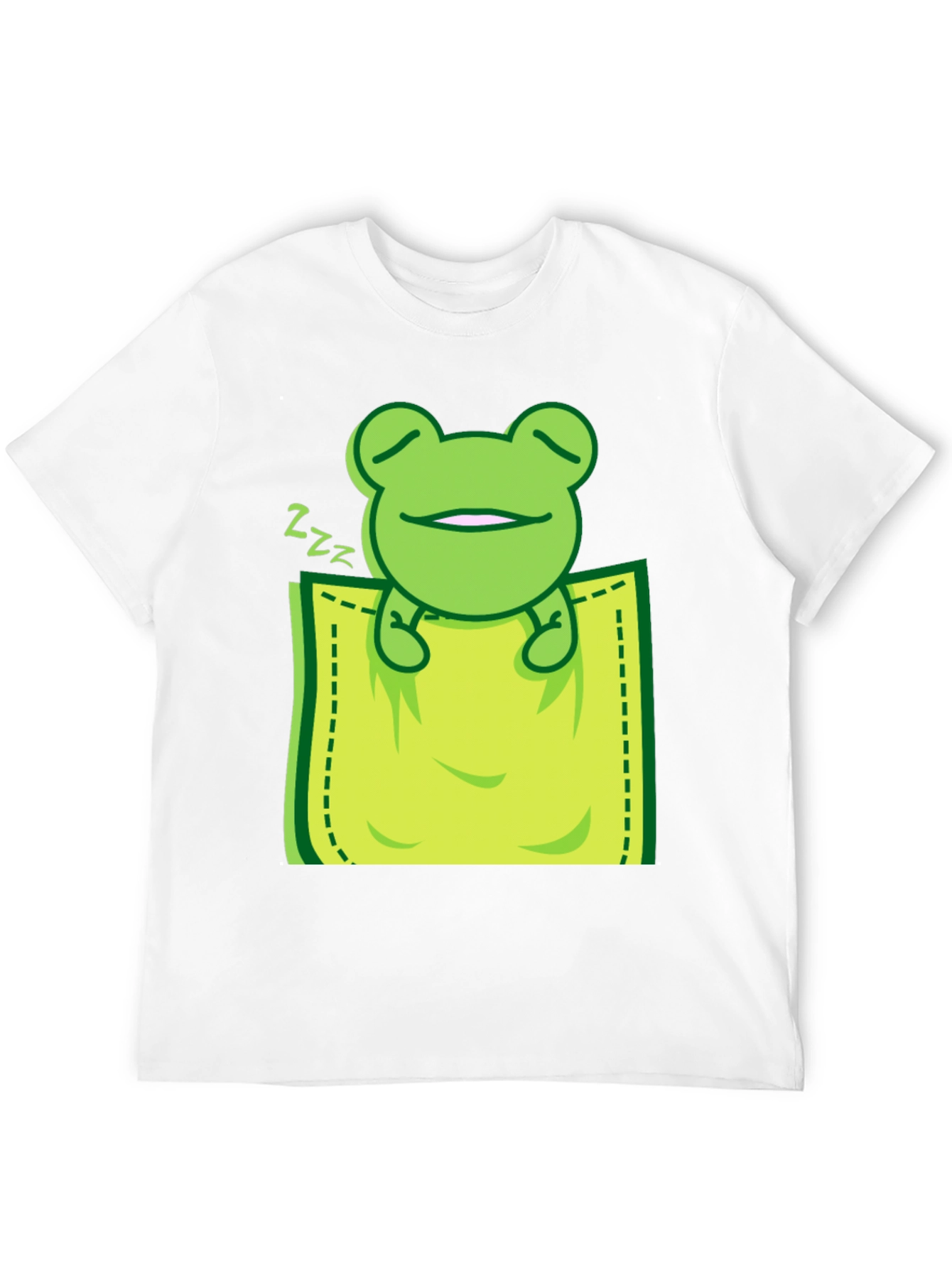 Sleeping Frog Pocket T-Shirt - Cute & Comfy