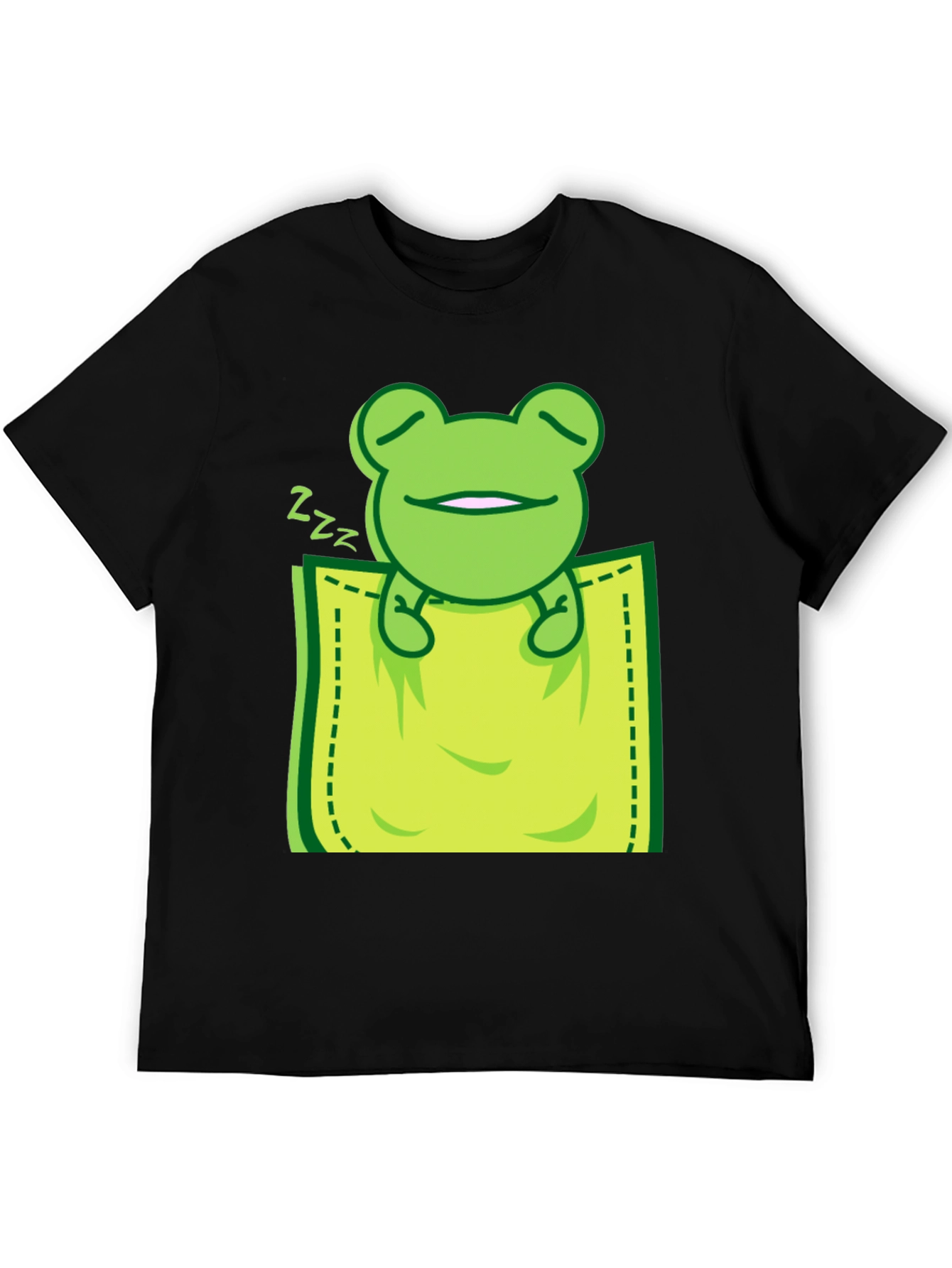 Sleeping Frog Pocket T-Shirt - Cute & Comfy
