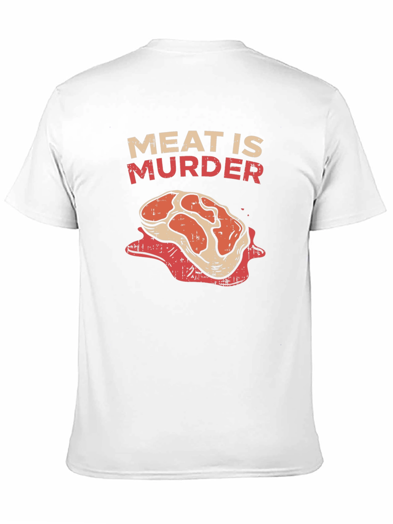 Meat is Murder Graphic T-Shirt - Vegan Statement Tee