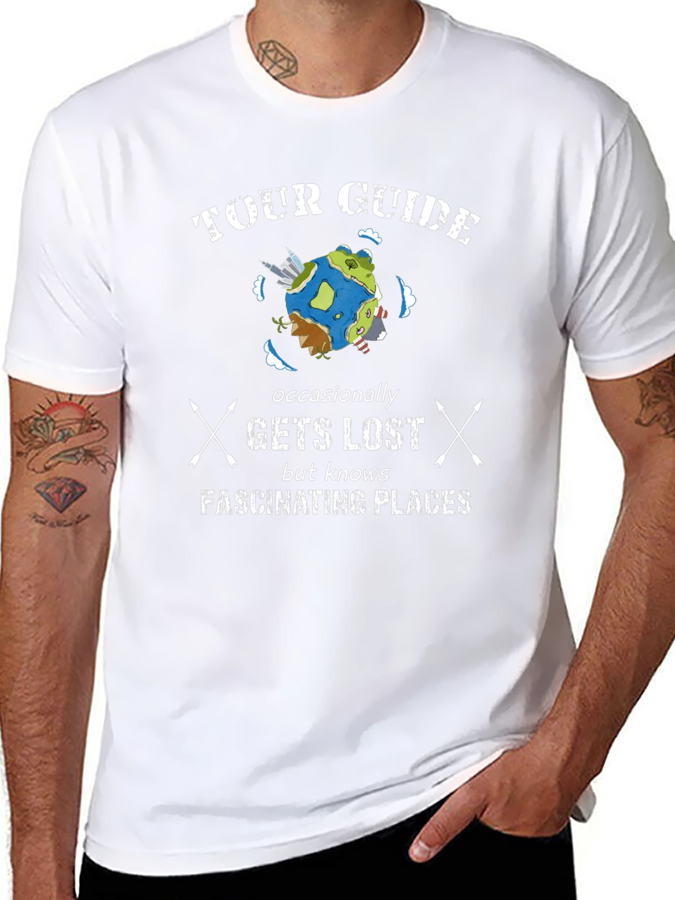 Tour Guide Novelty Graphic Tee