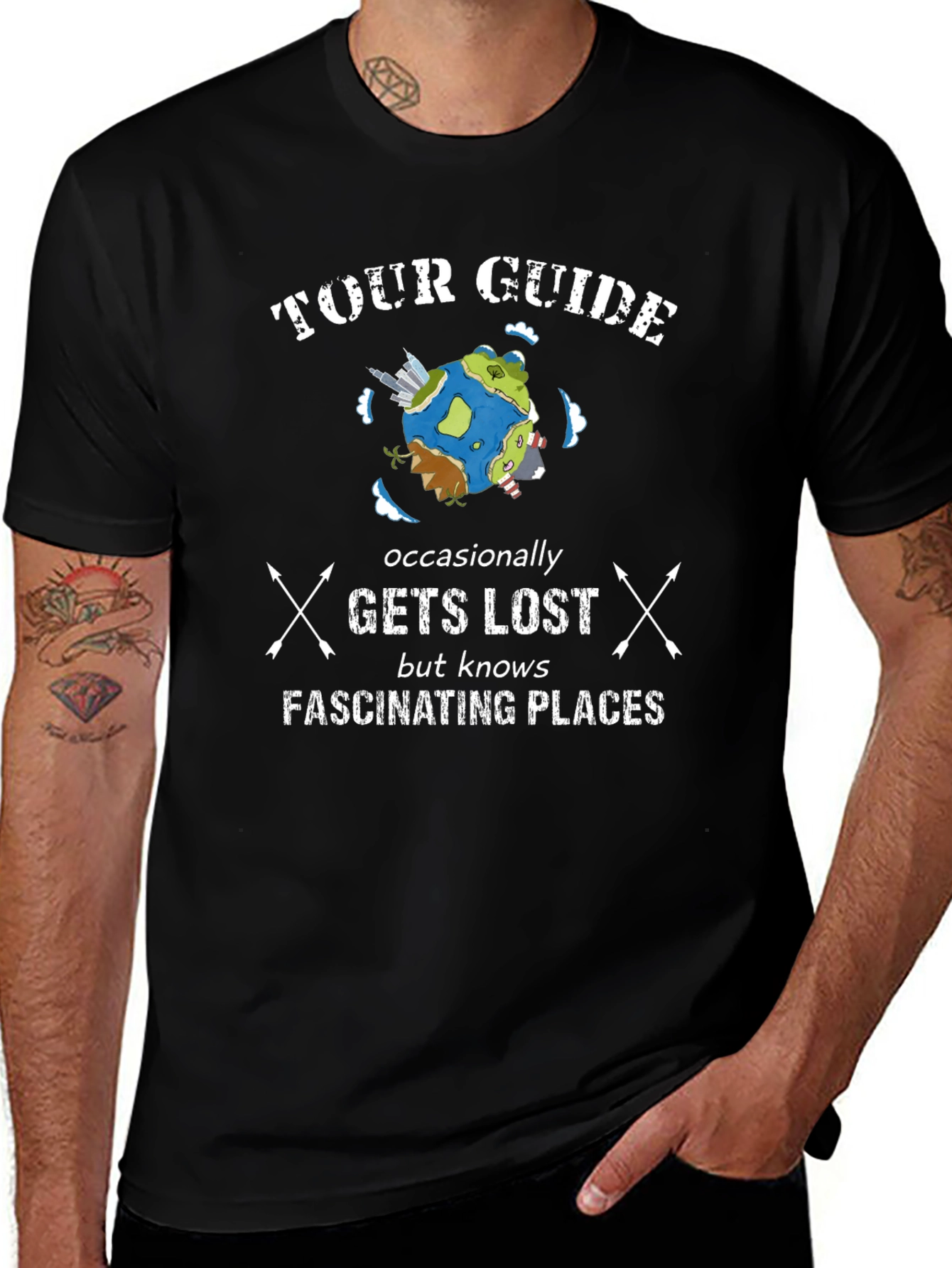 Tour Guide Novelty Graphic Tee