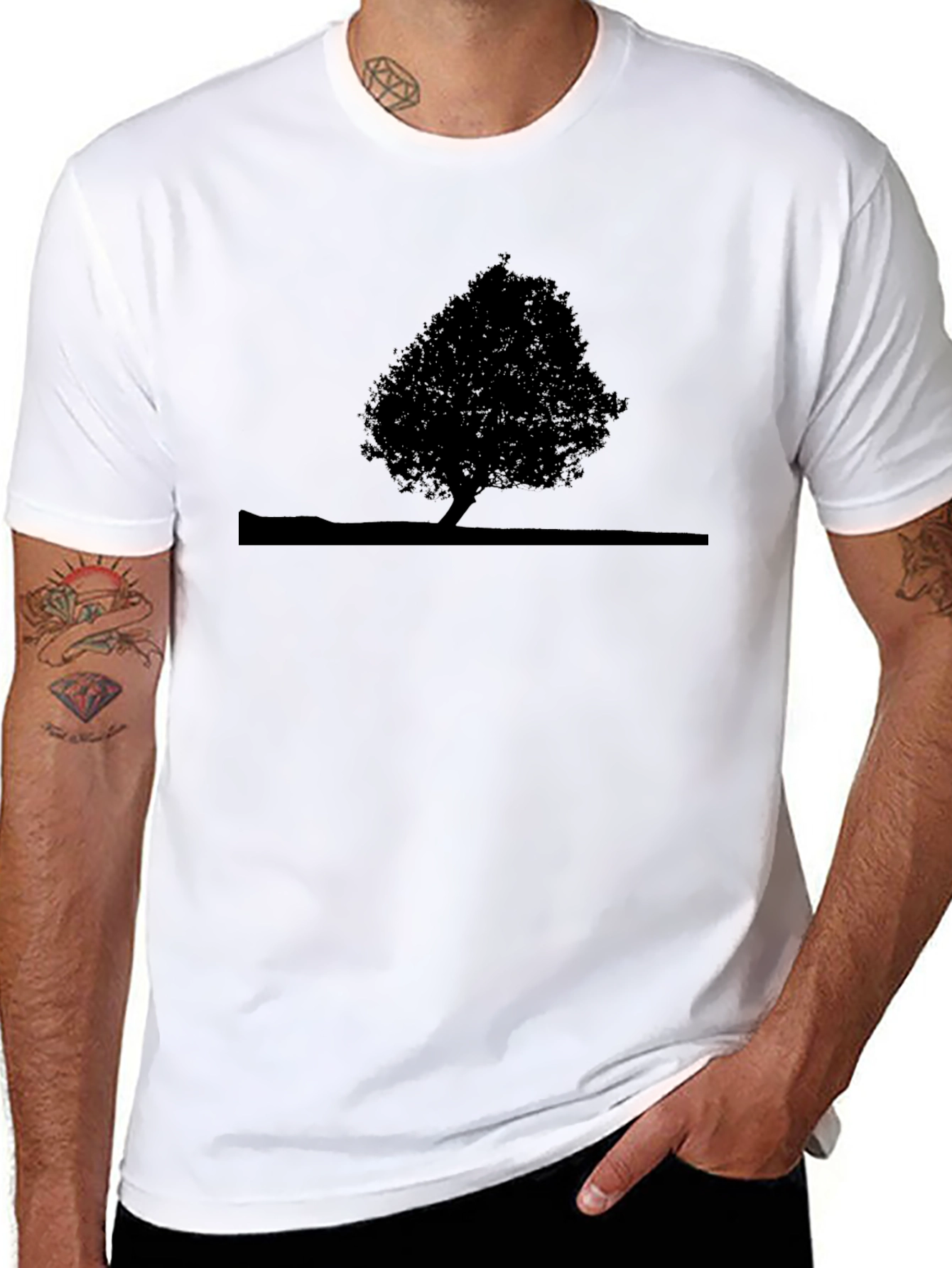Black Tree Graphic Tee - Stylish & Unique