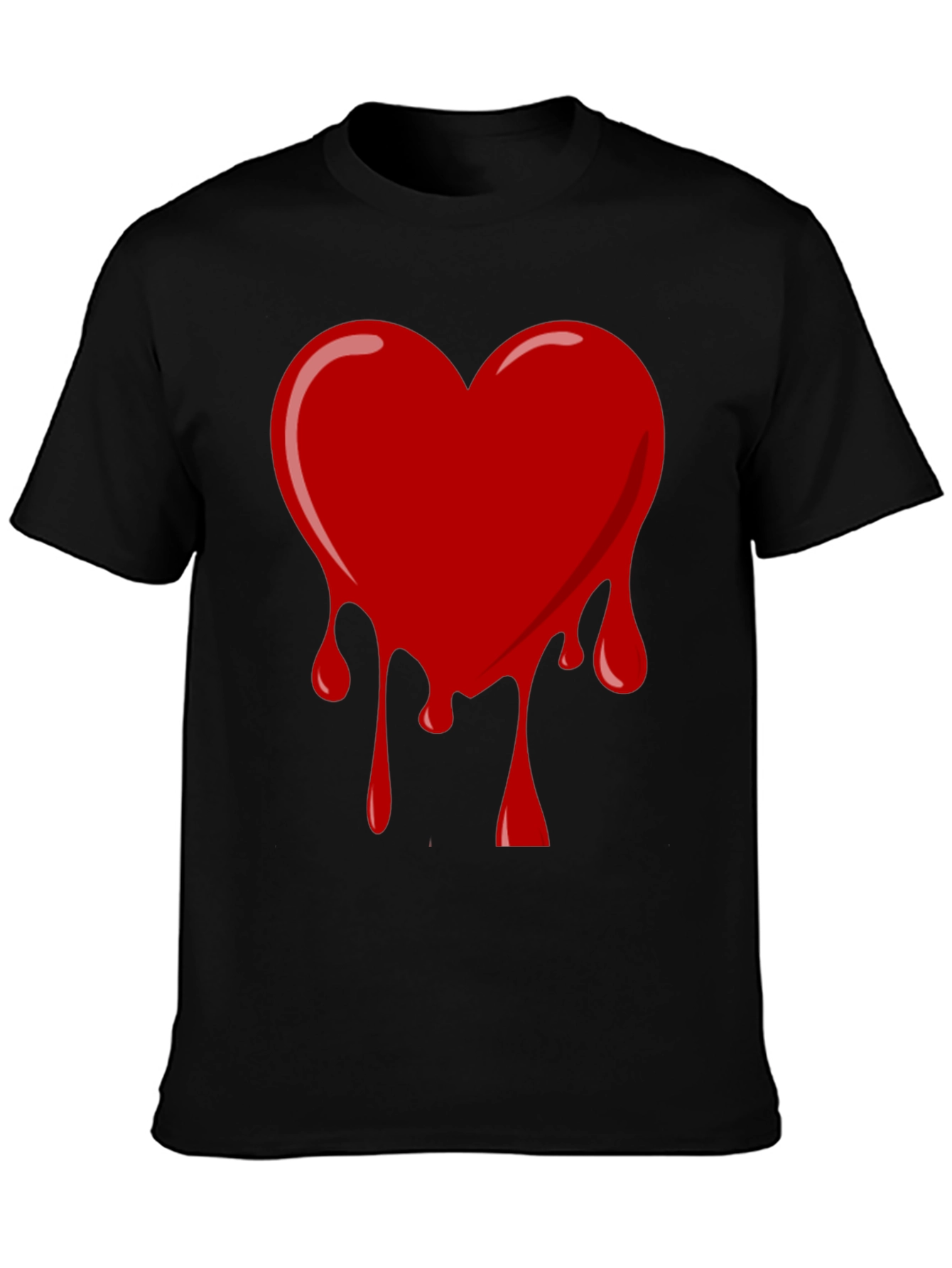Bleeding Heart Graphic Tee - Black