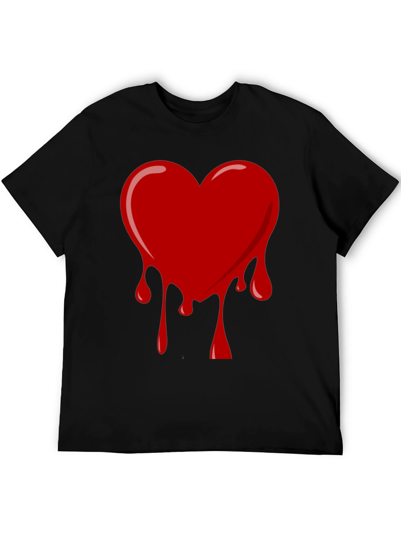Bleeding Heart Graphic Tee - Black
