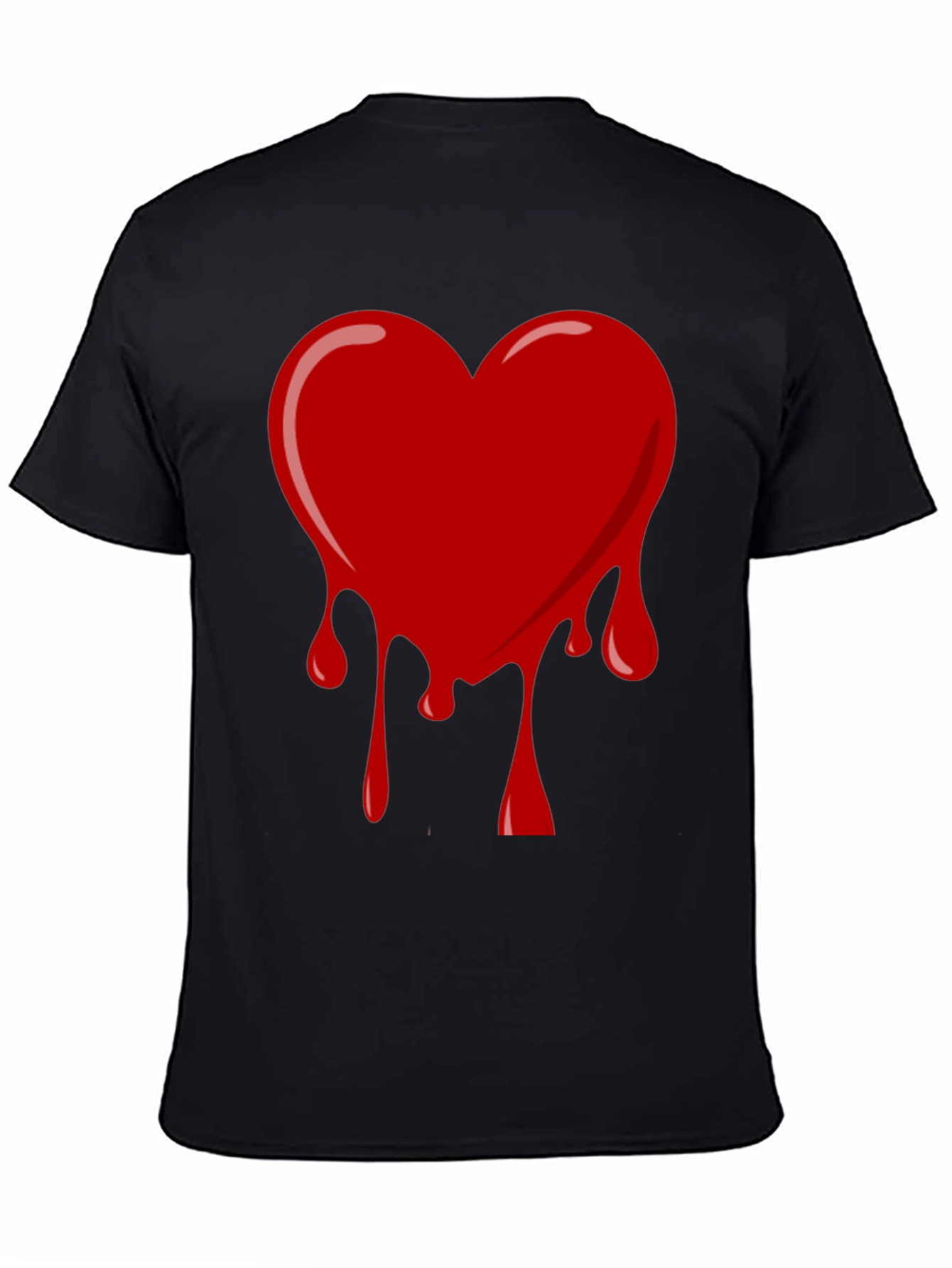 Bleeding Heart Graphic Tee - Black