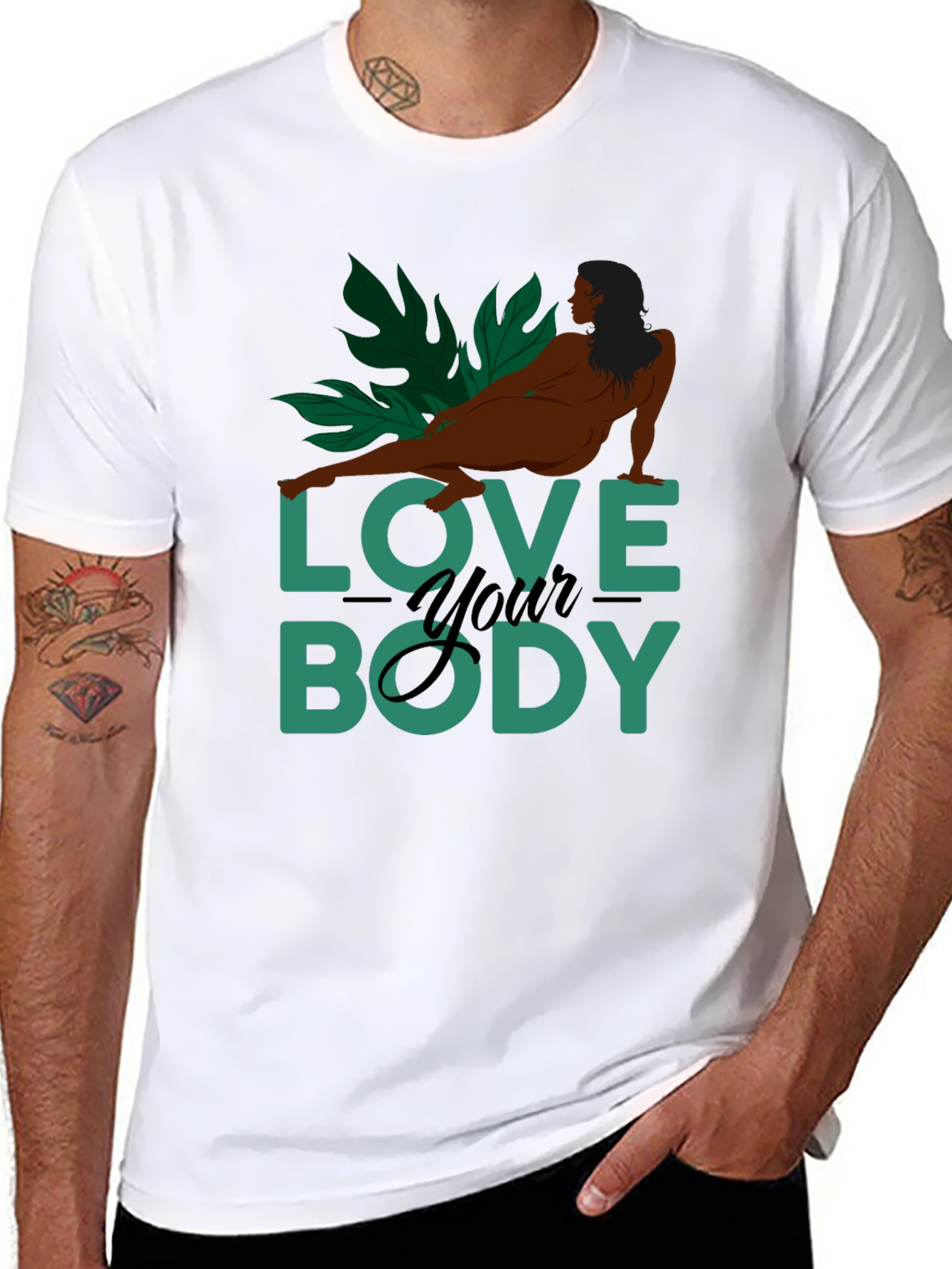 Love Your Body Graphic T-Shirt
