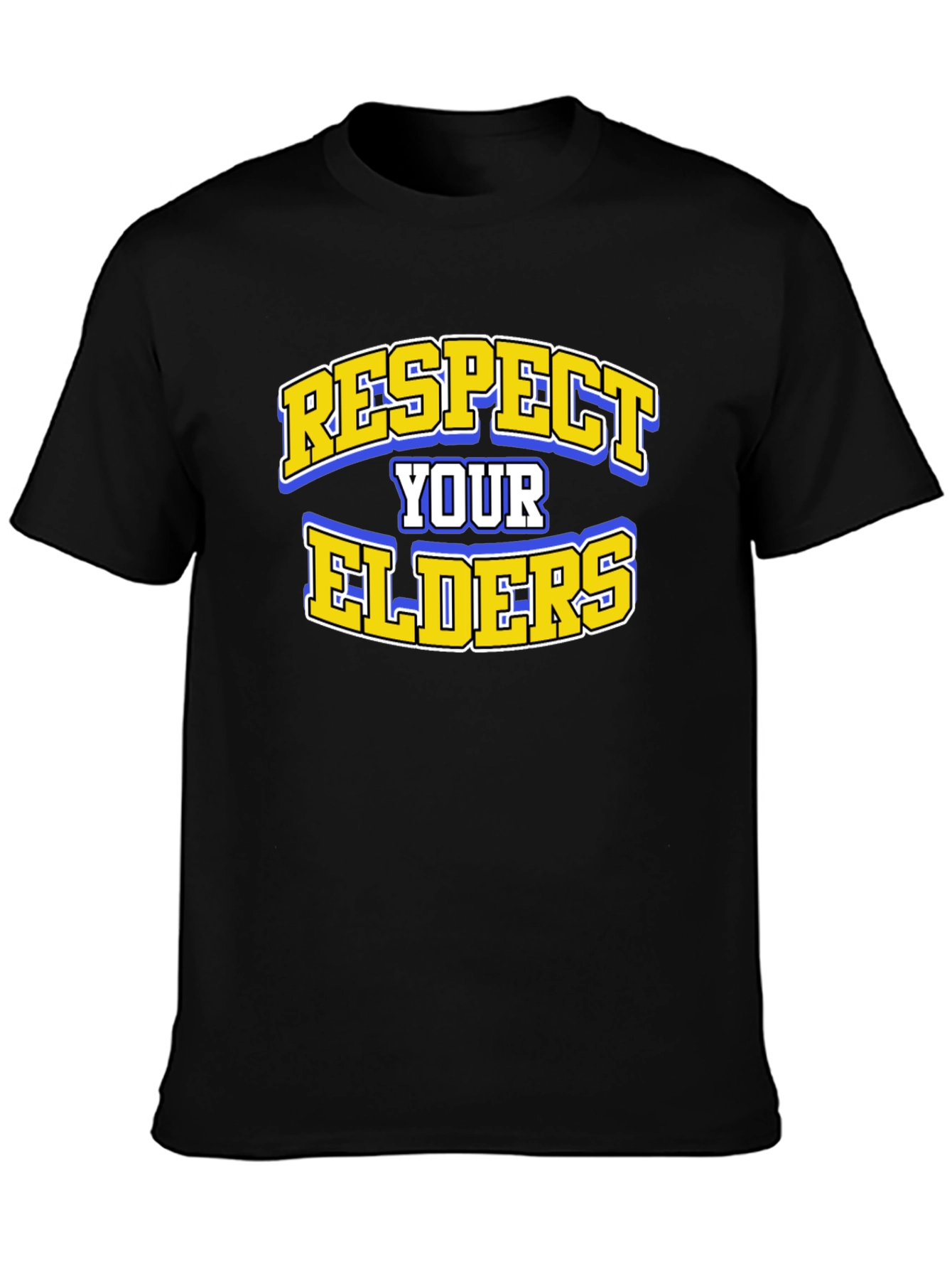 Respect Your Elders Black Graphic Tee