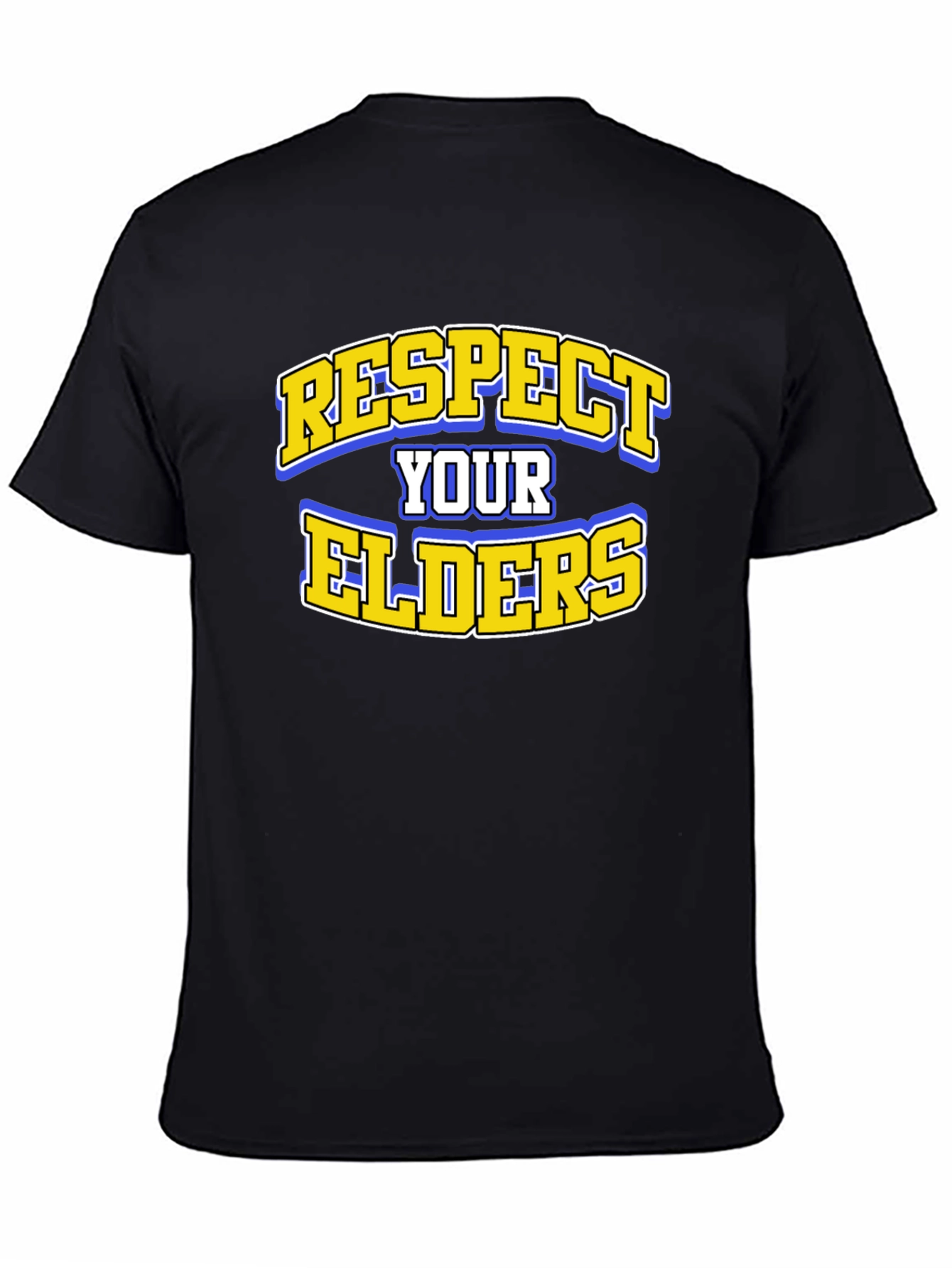 Respect Your Elders Black Graphic Tee