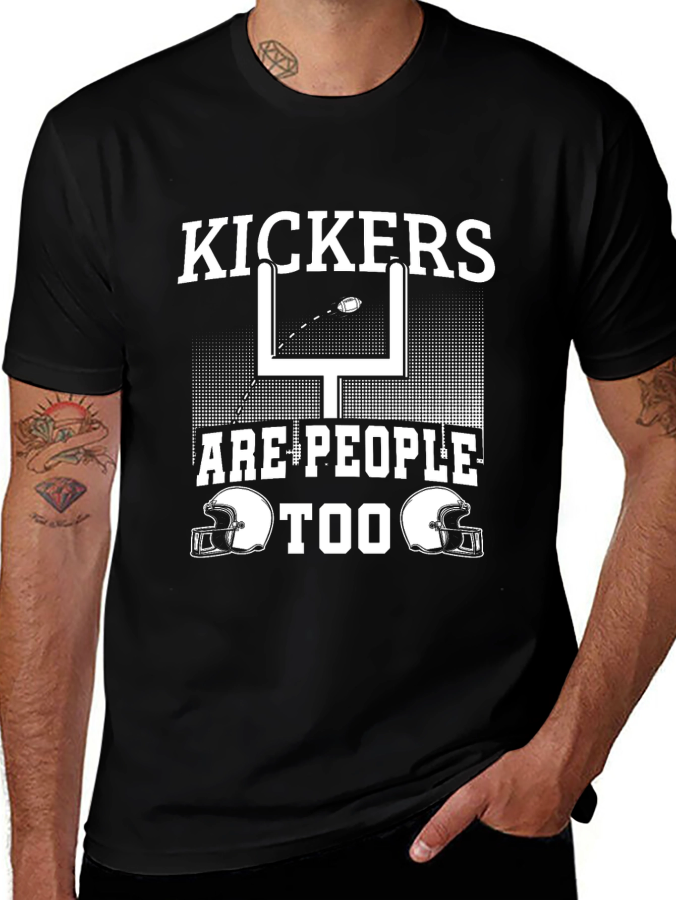 Kickers Are People Too Football T-Shirt