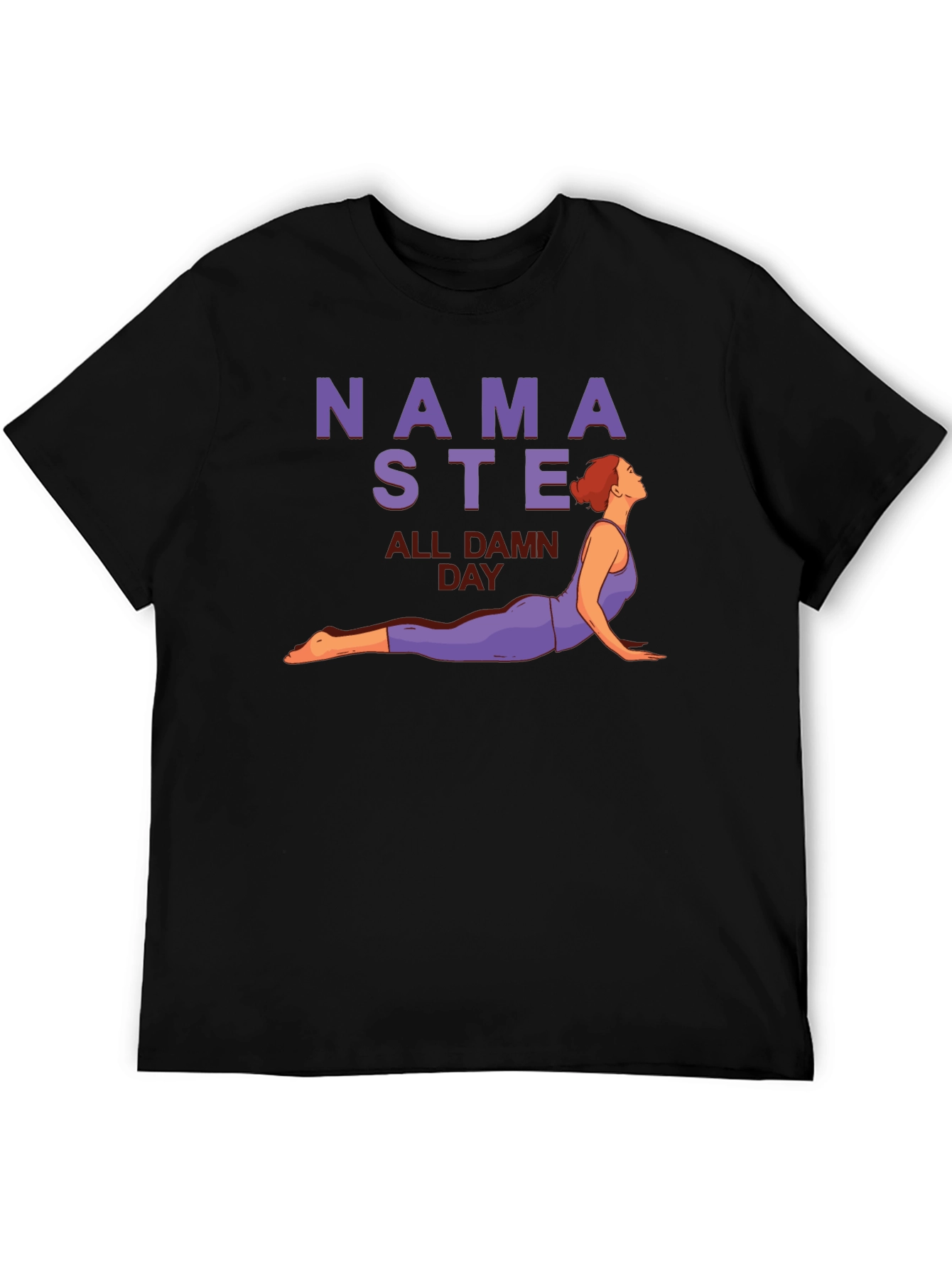 Namaste All Damn Day Graphic Tee