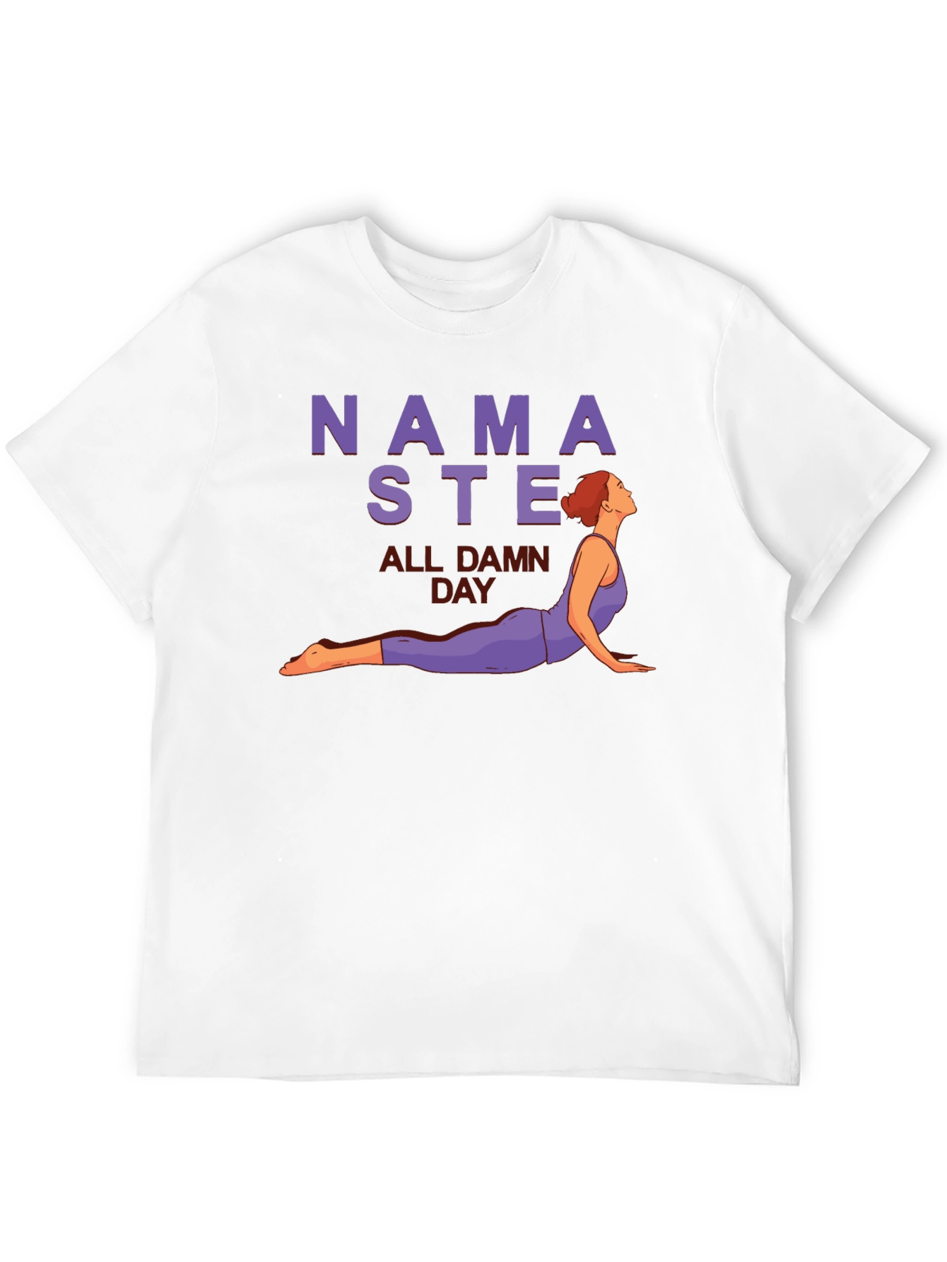 Namaste All Damn Day Graphic Tee