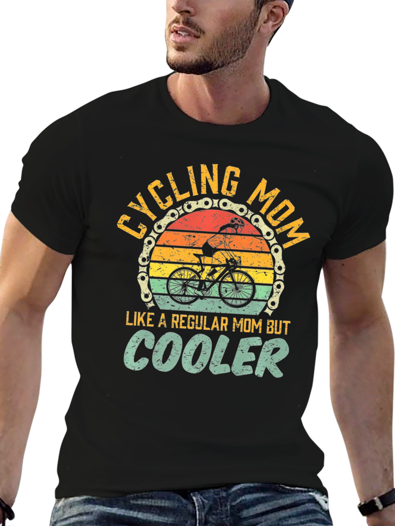 Cycling Mom Graphic Tee - Regular Mom But Cooler