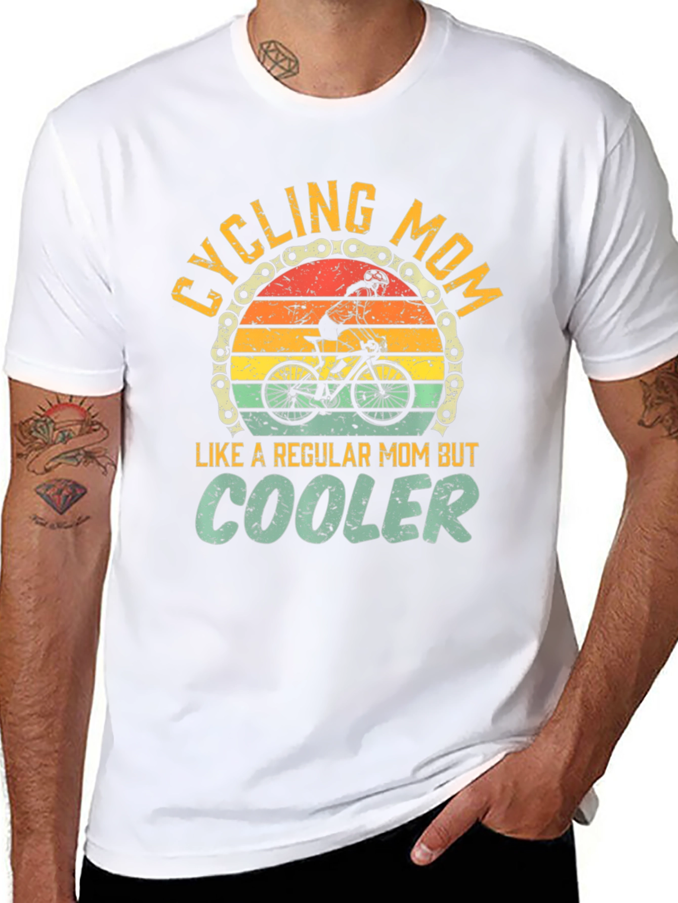 Cycling Mom Graphic Tee - Regular Mom But Cooler