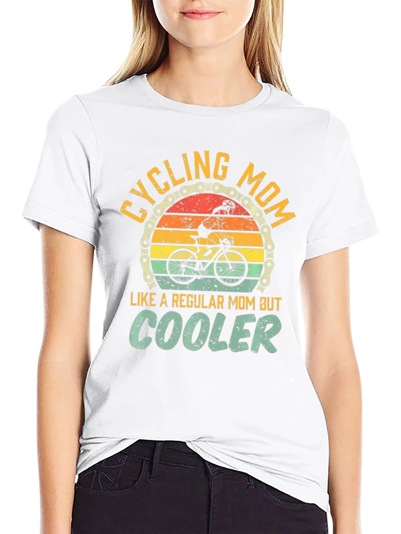 Cycling Mom Graphic Tee - Regular Mom But Cooler