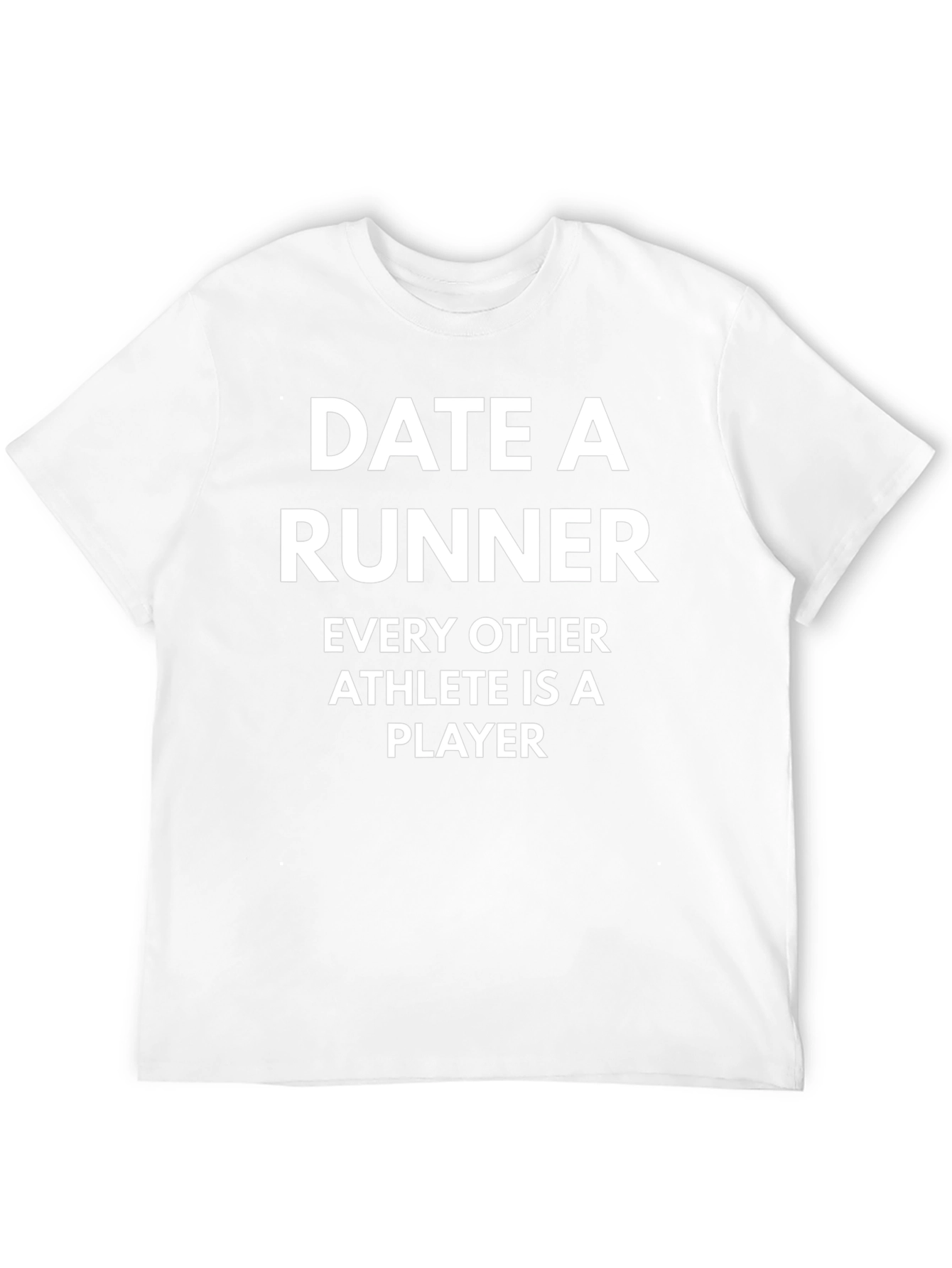 Date a Runner Graphic Tee - Black Cotton T-Shirt